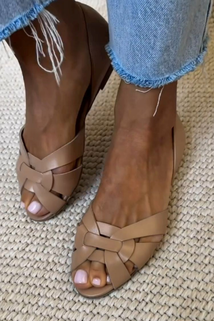 Serafina | Braided Natural Sandals