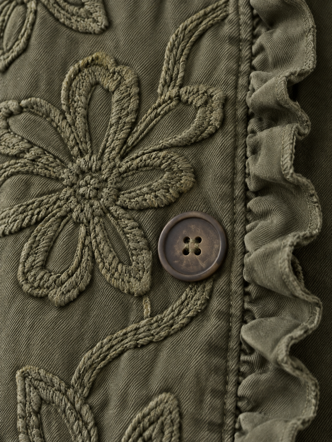 Assunta | Chaqueta Bordada con Volante