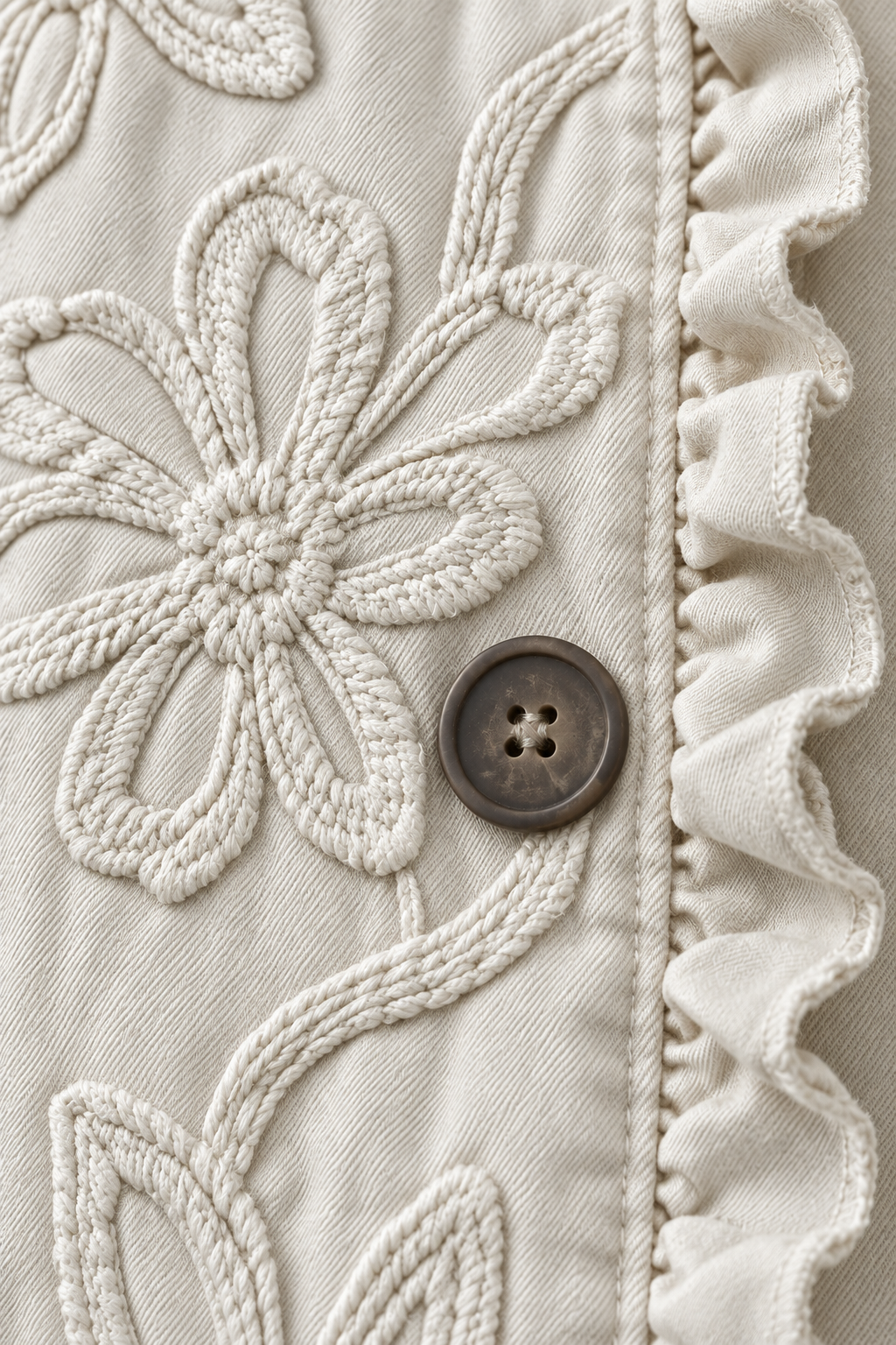 Assunta | Chaqueta Bordada con Volante