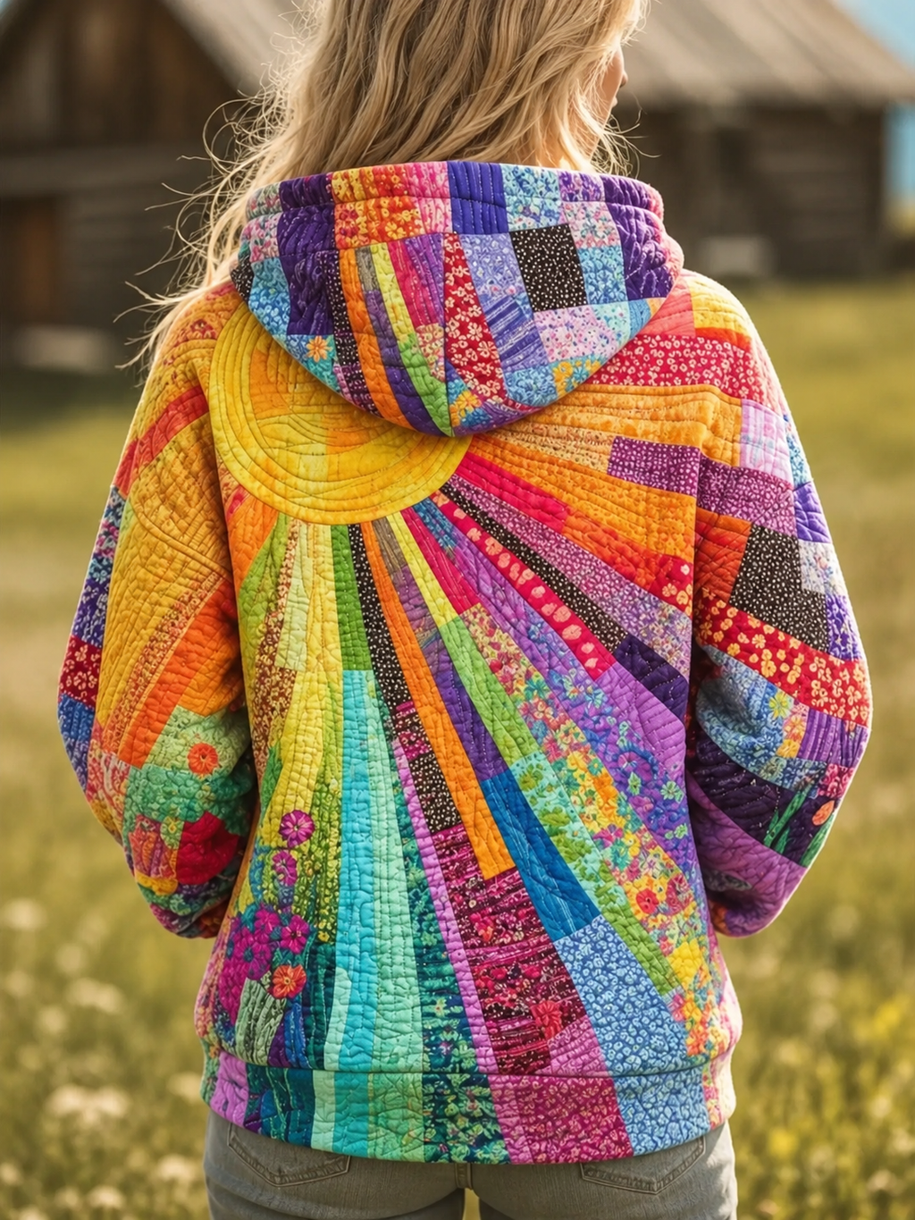 Daniela | Sudadera bohemia patchwork