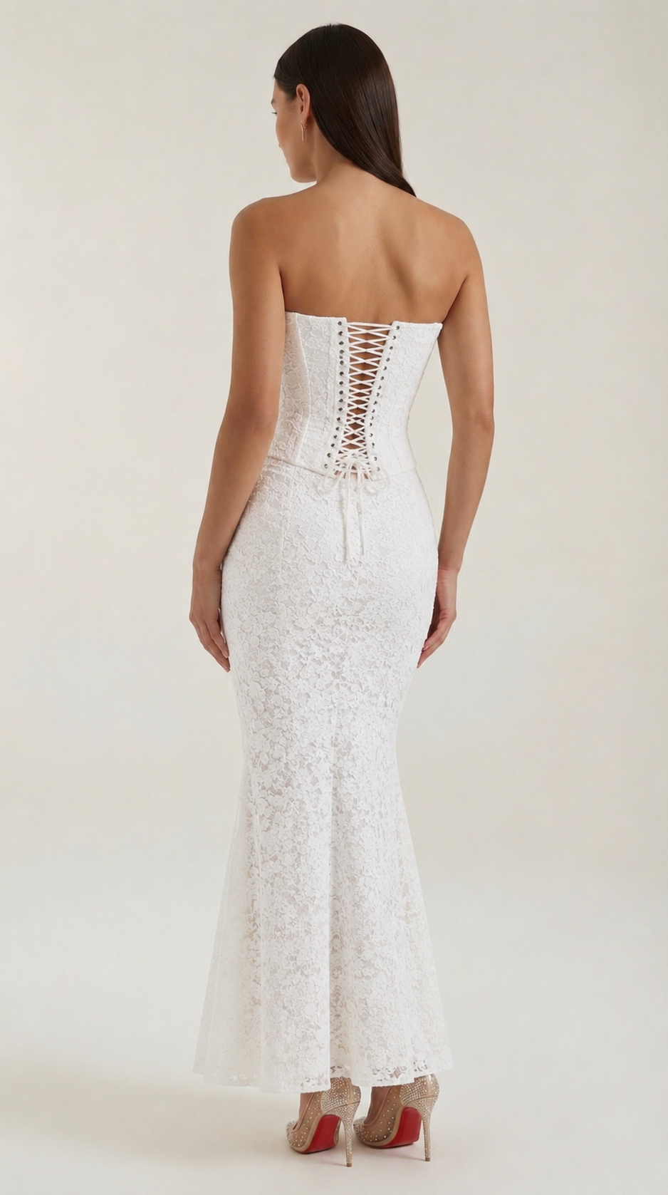 Isabela Lace Corset Maxi Dress