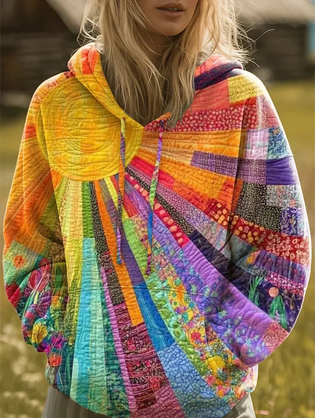 Daniela | Sudadera bohemia patchwork