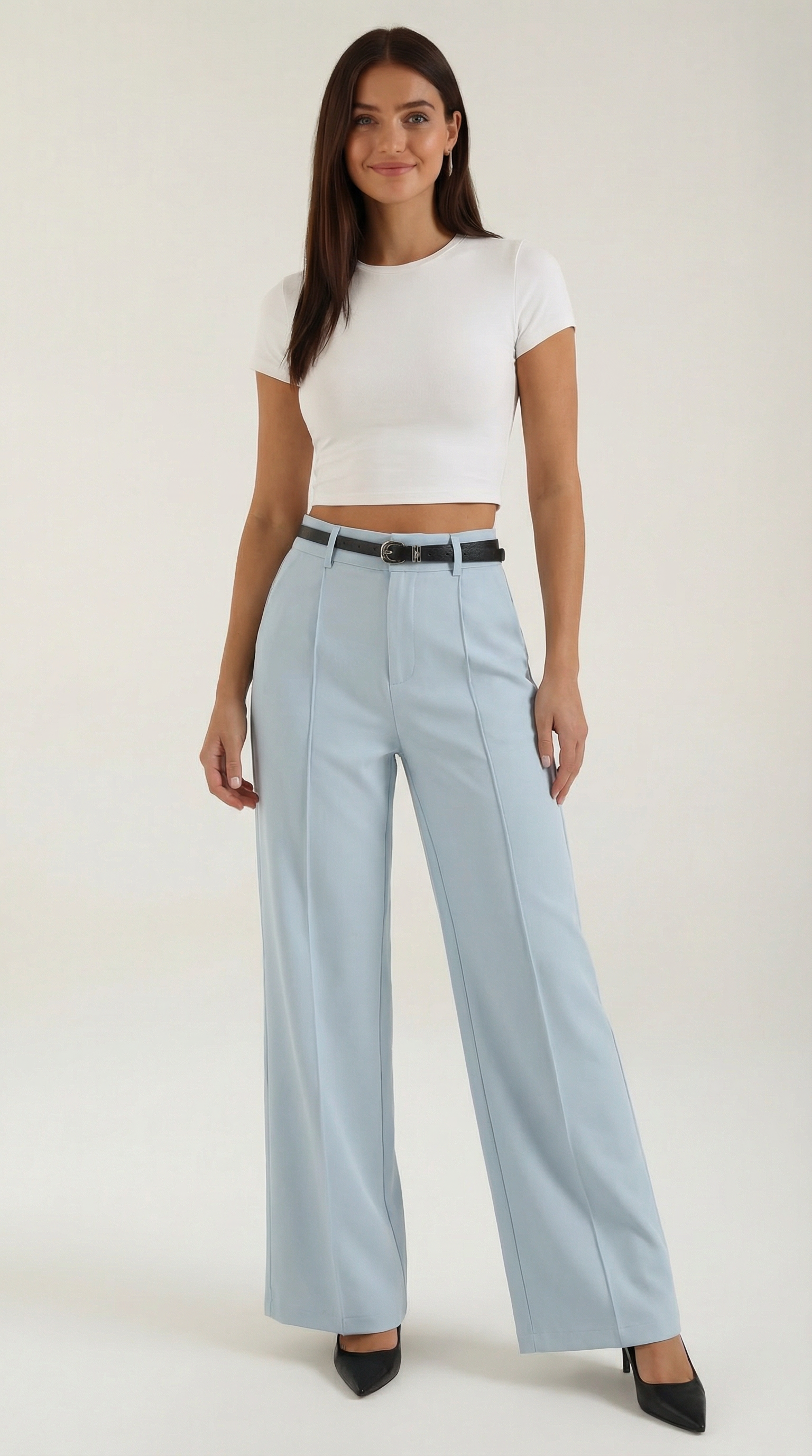 Bertha Wide Leg Fabric Pants