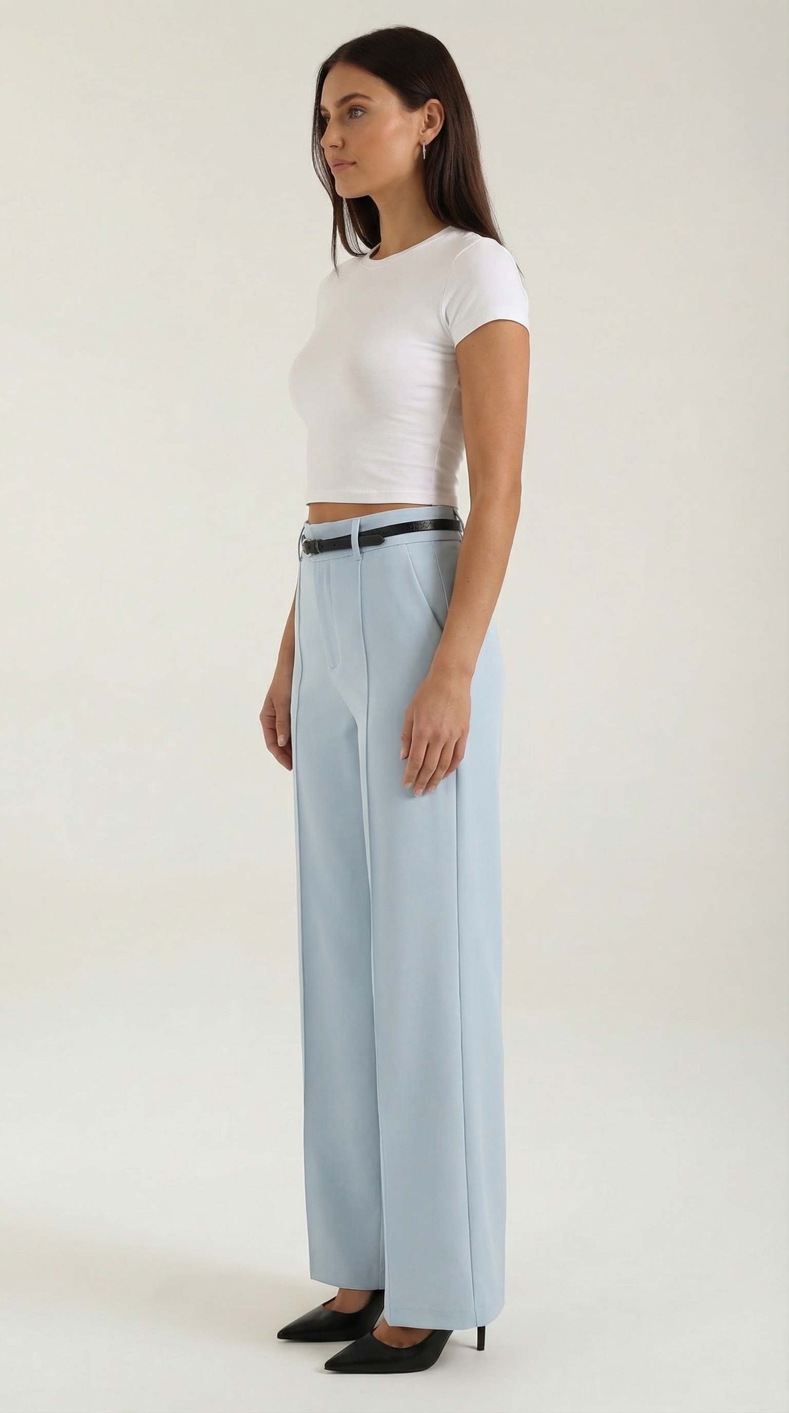 Bertha Wide Leg Fabric Pants