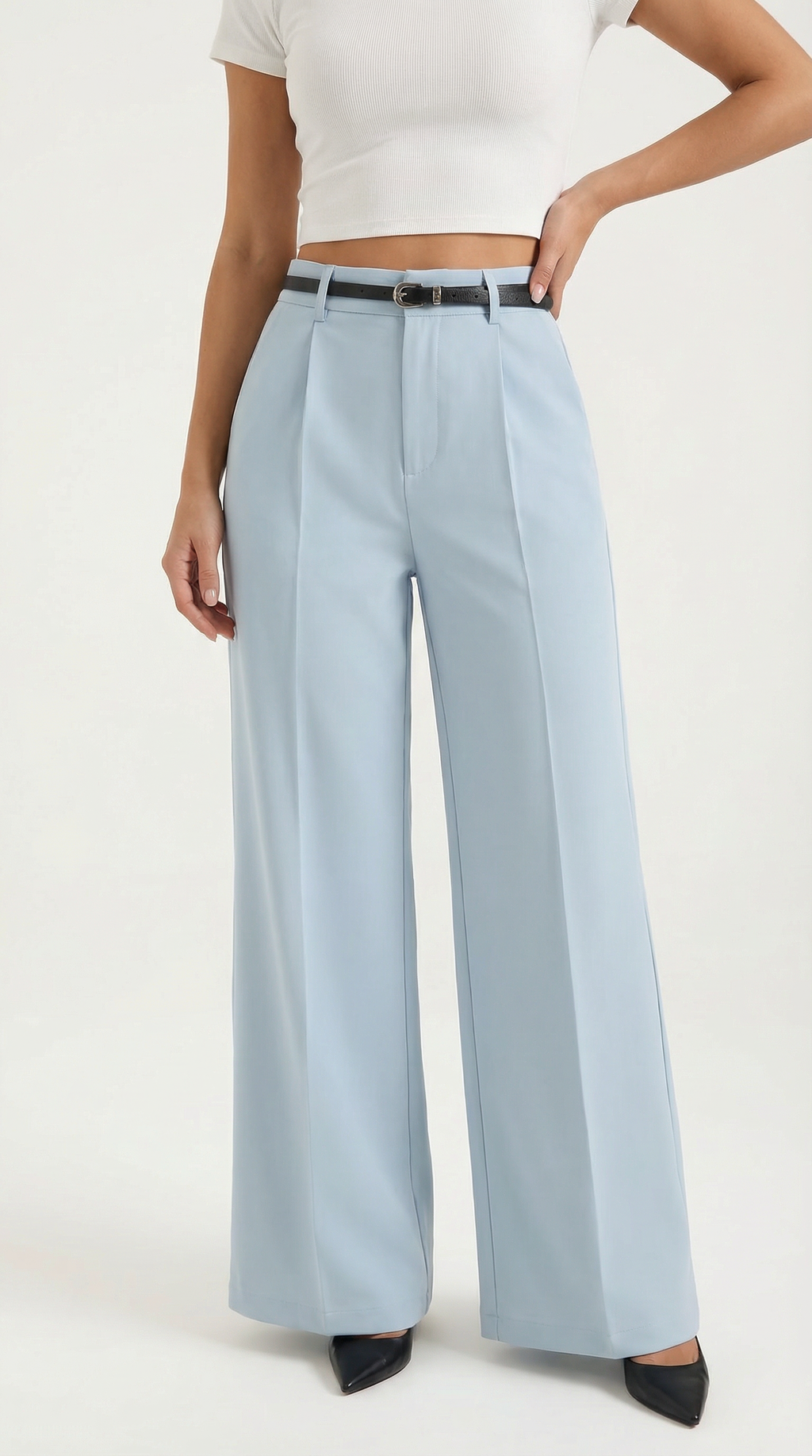 Bertha Wide Leg Fabric Pants