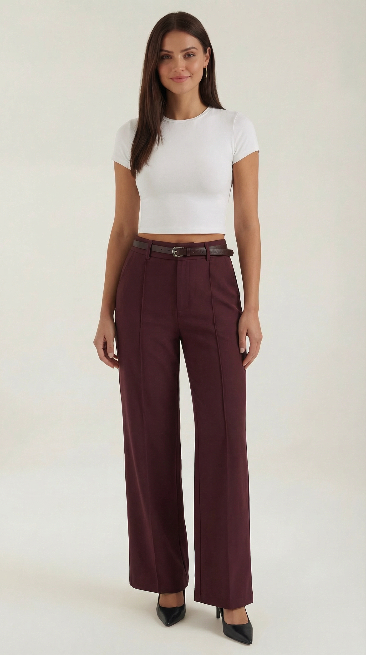 Bertha Wide Leg Fabric Pants