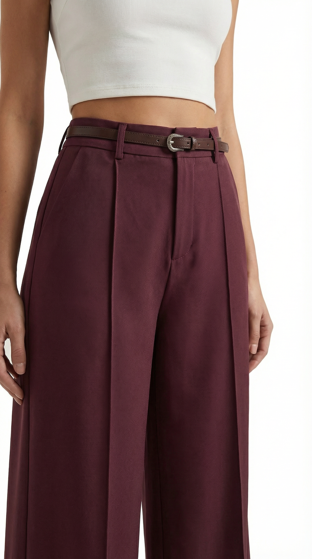 Bertha Wide Leg Fabric Pants