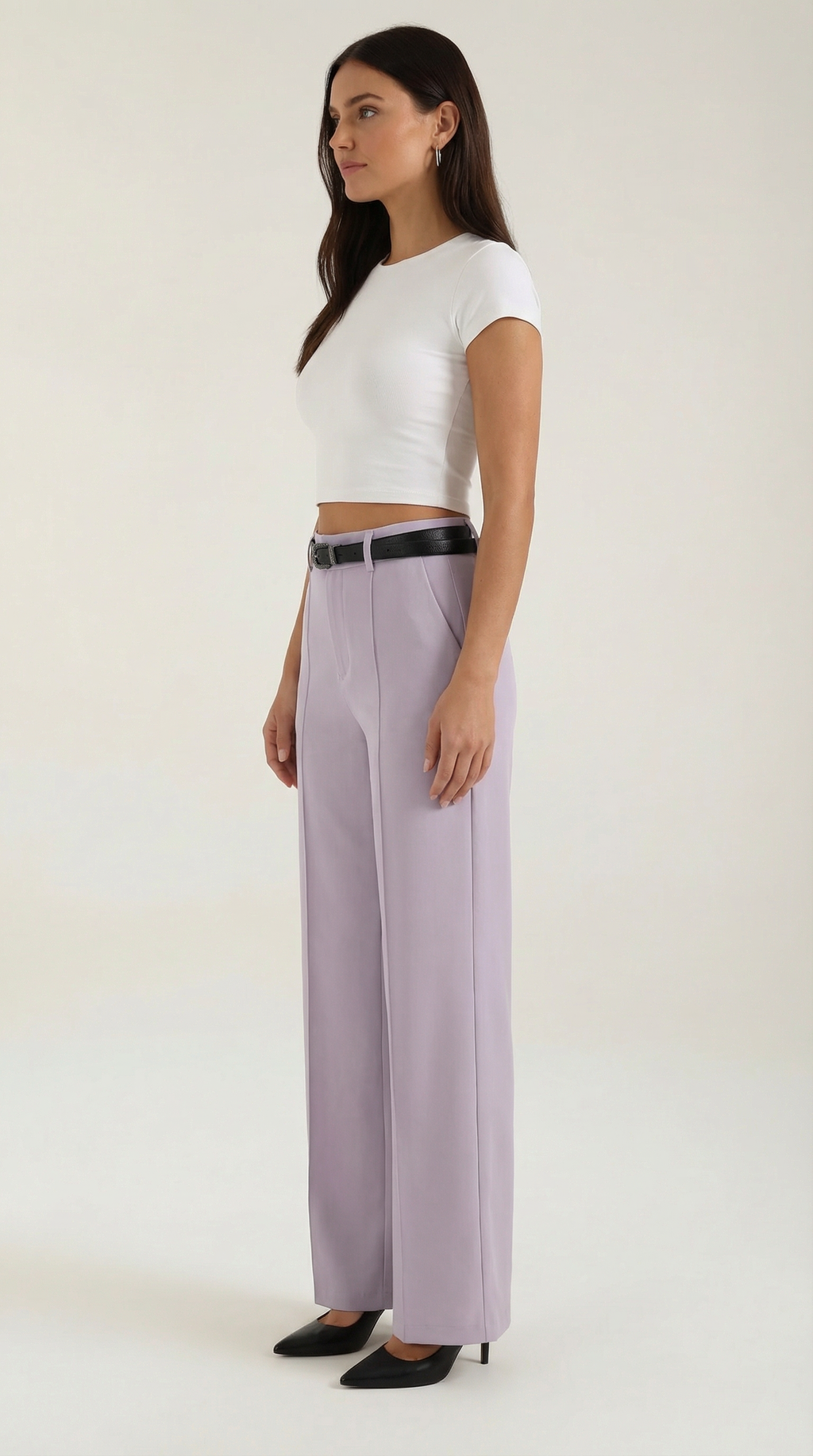 Bertha Wide Leg Fabric Pants