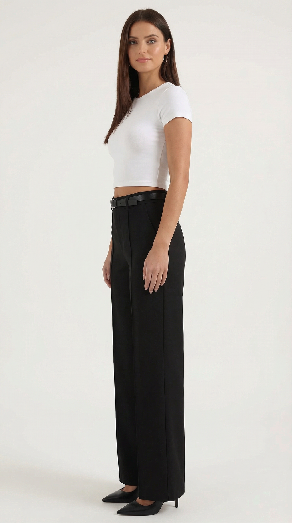 Bertha Wide Leg Fabric Pants
