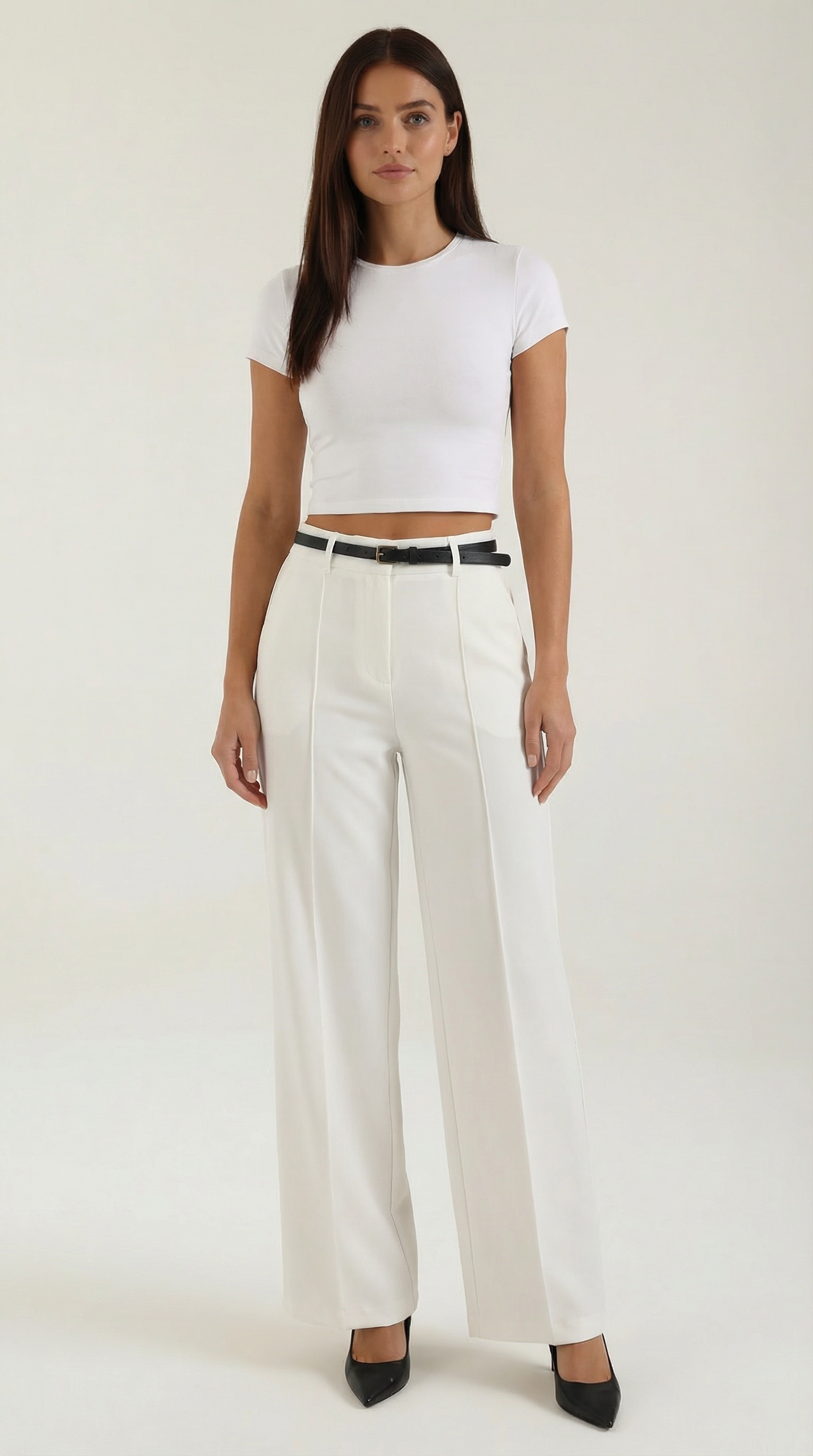 Bertha Wide Leg Fabric Pants