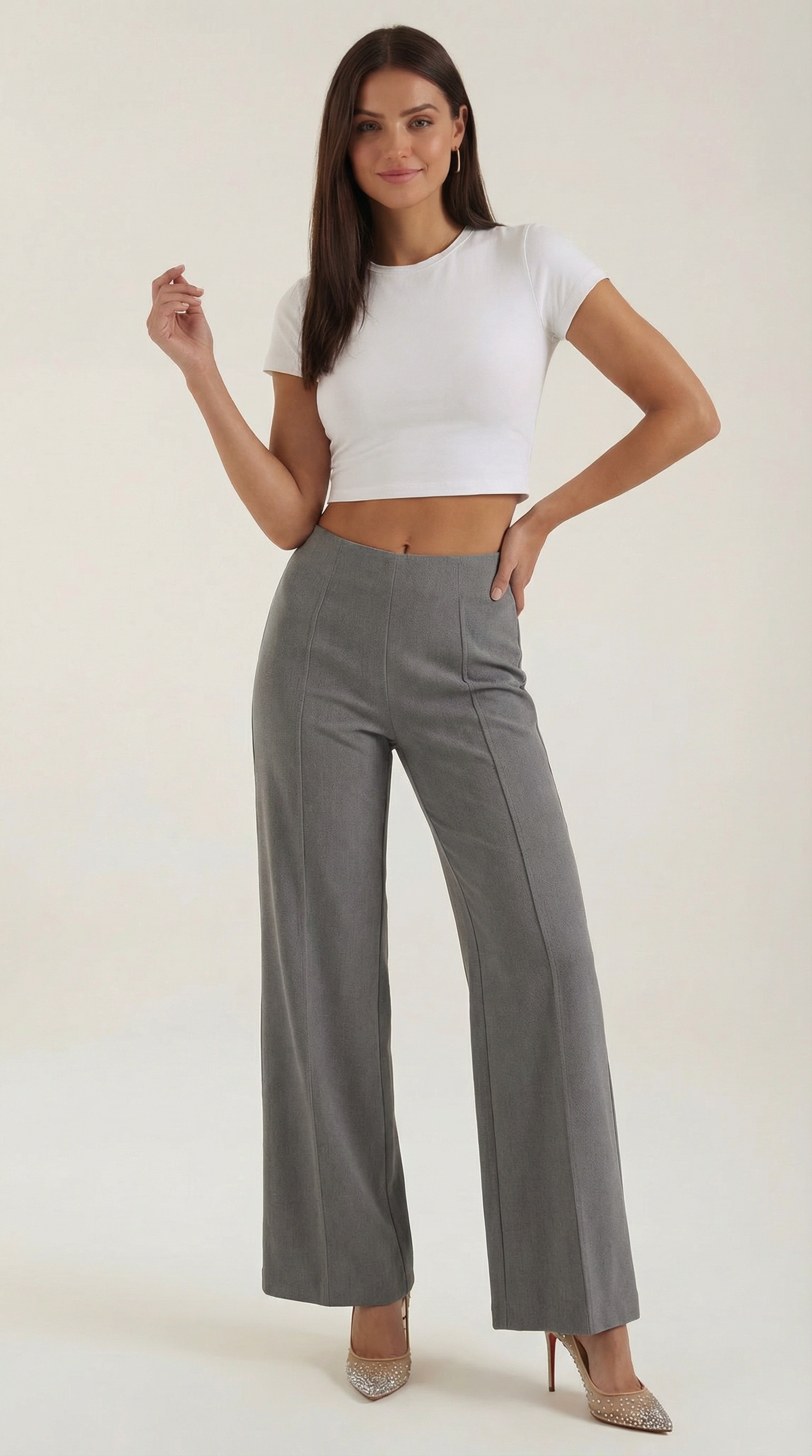 Brooke Mid-Rise Baggy Pants