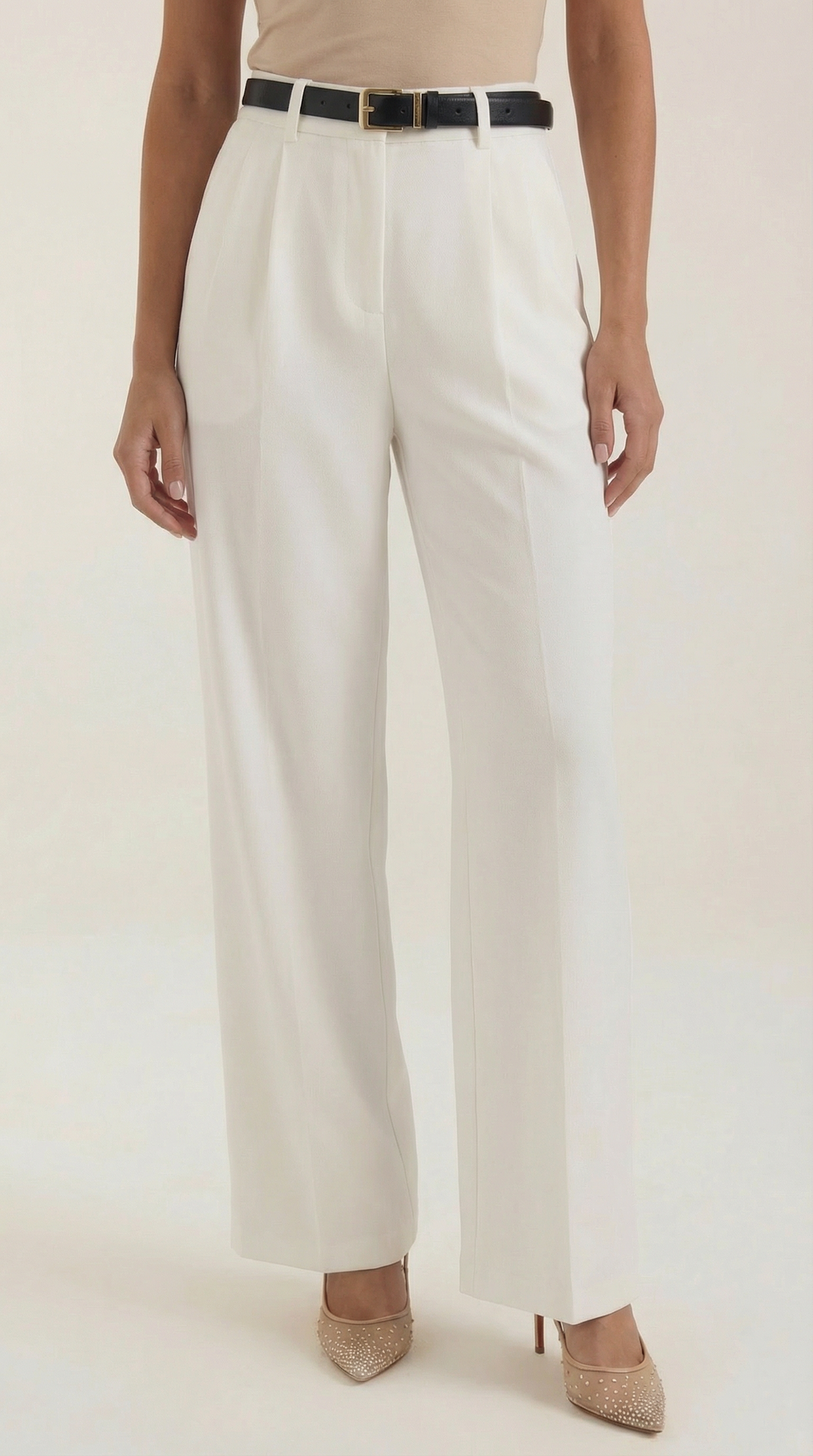 Pantalón Claire de corte recto y cintura alta