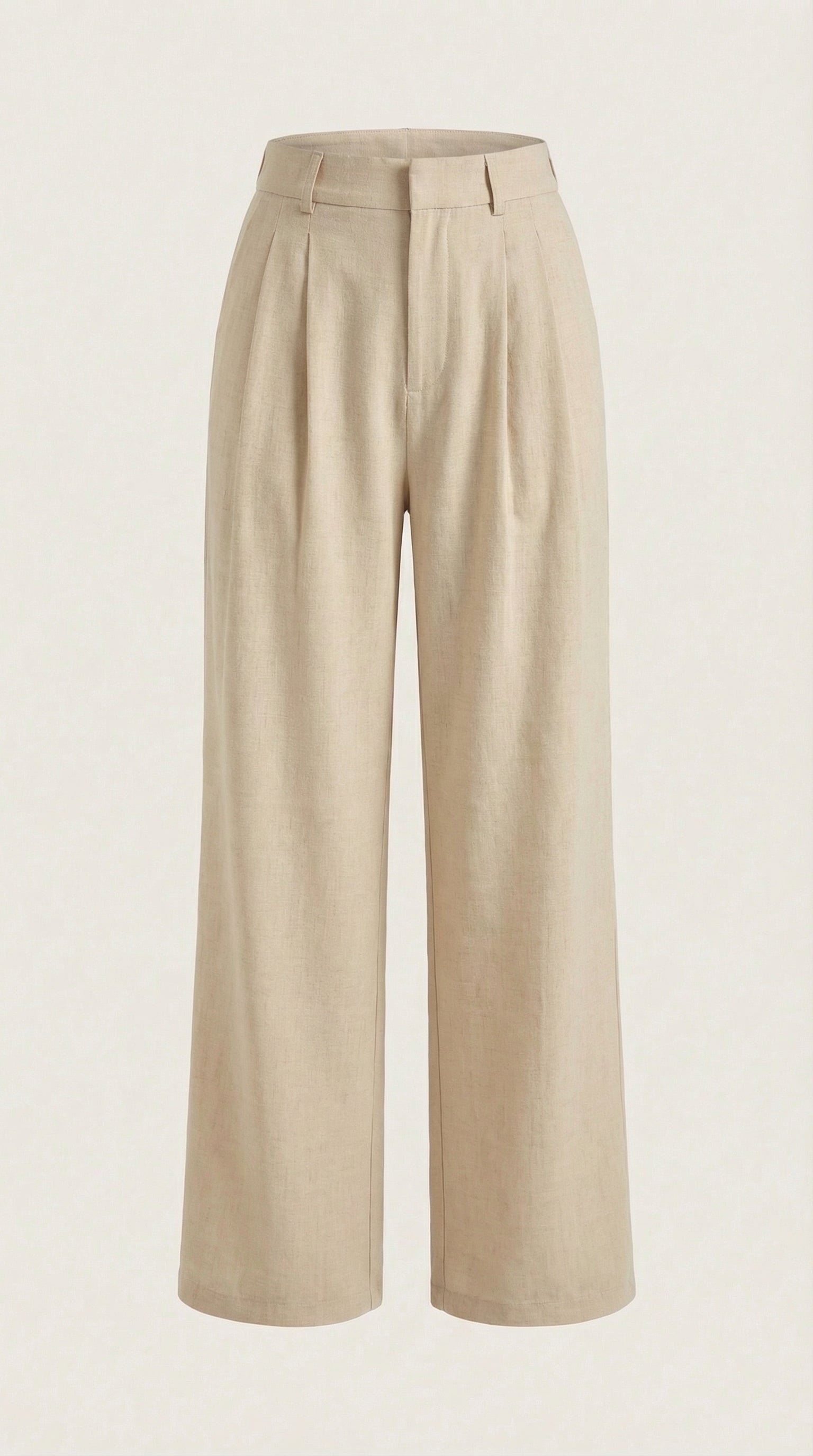 Courtney High-Waisted Pleated Trousers