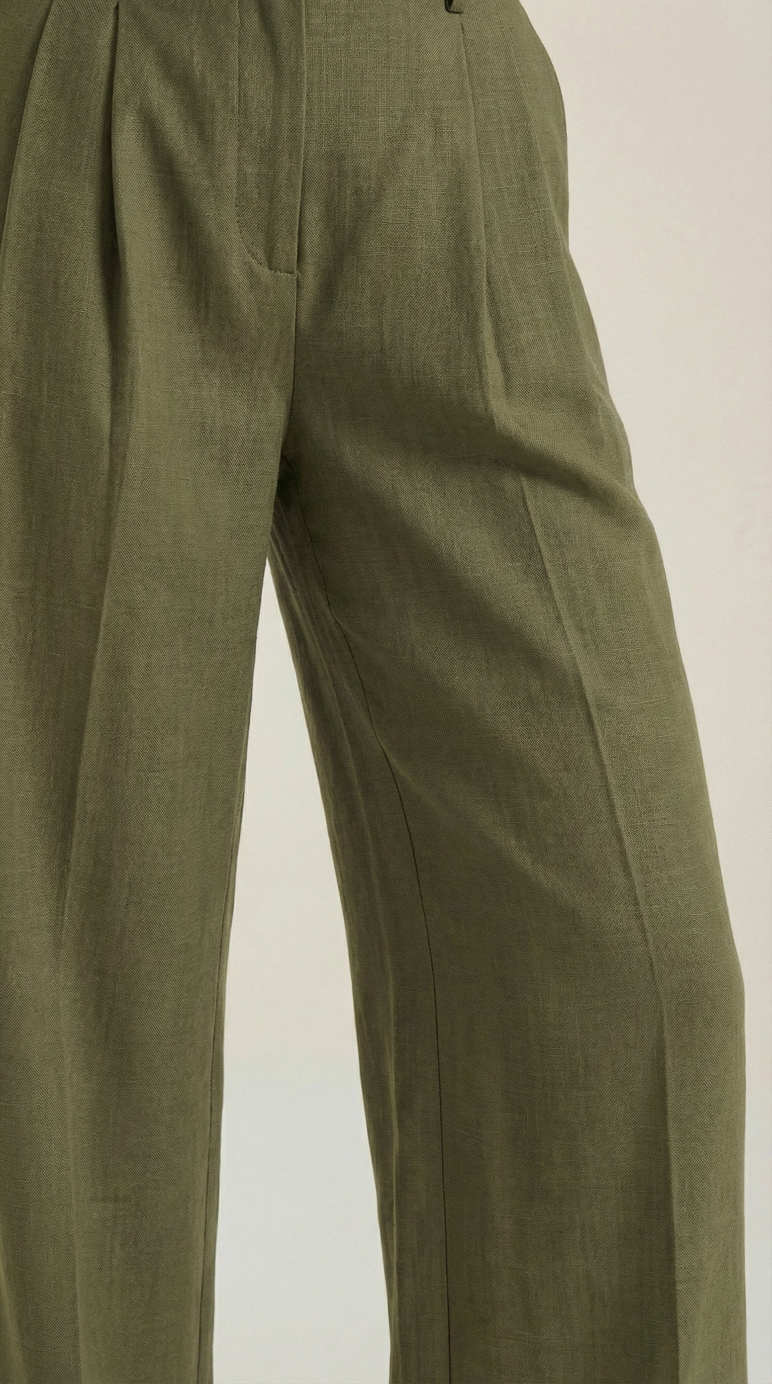 Pantalones Plisados de Cintura Alta Courtney