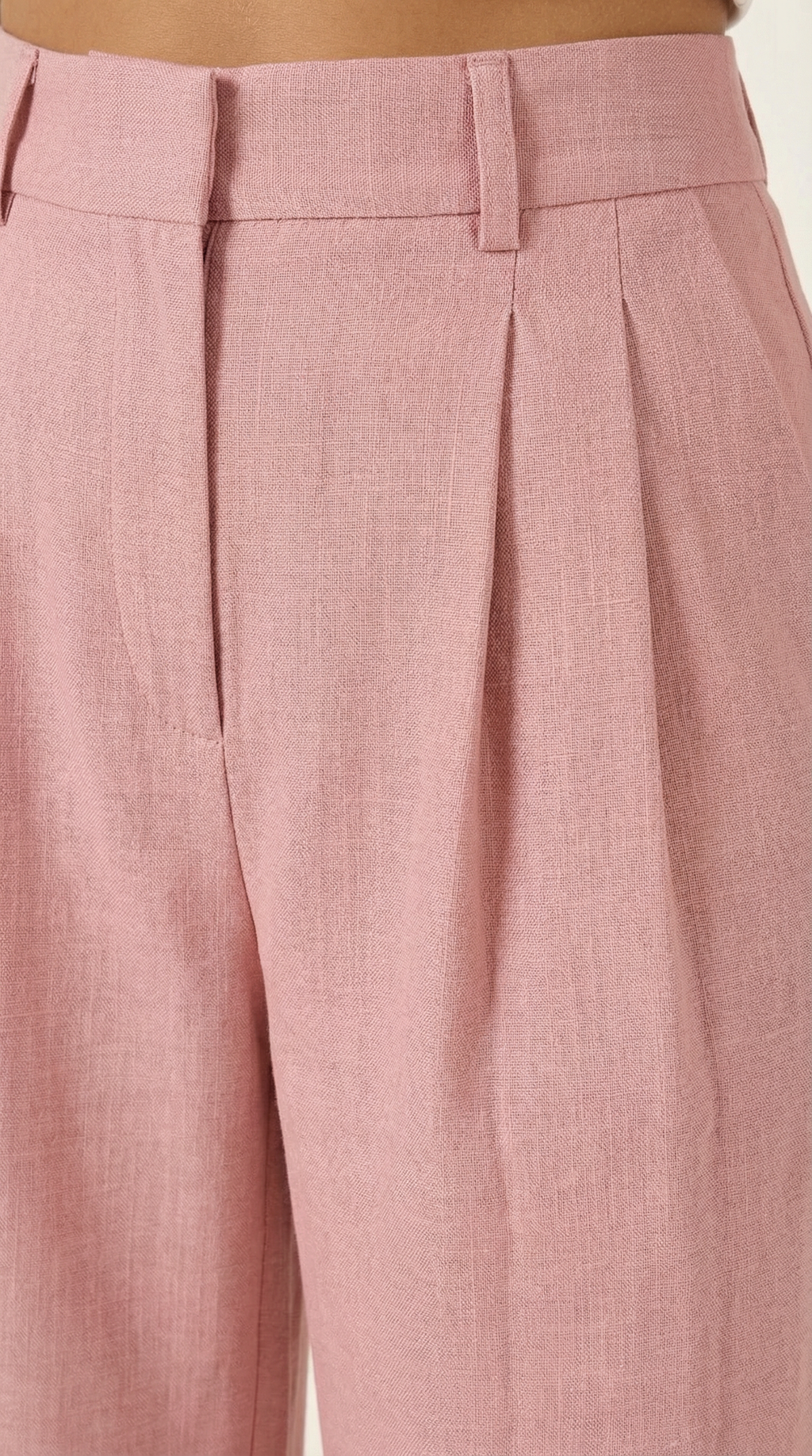 Pantalones Plisados de Cintura Alta Courtney