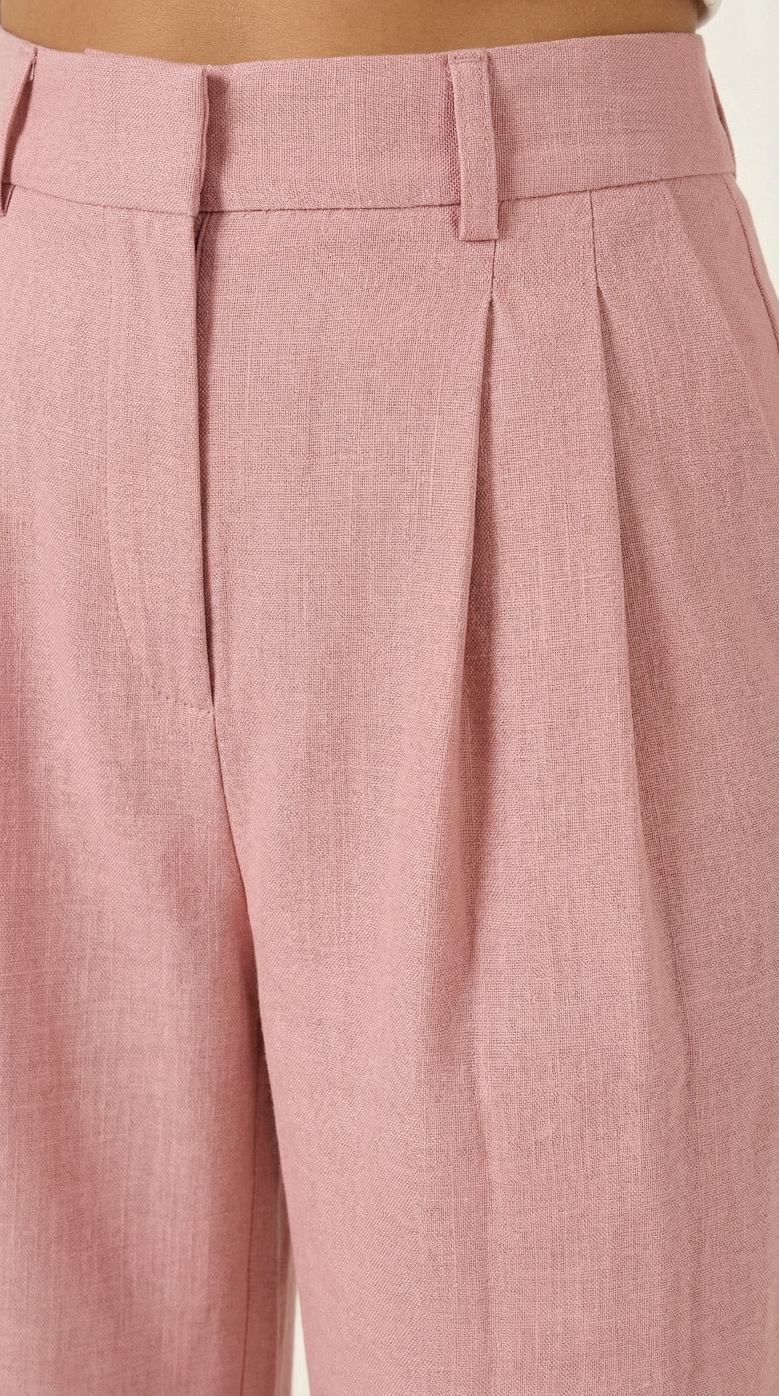 Pantalones Plisados de Cintura Alta Courtney