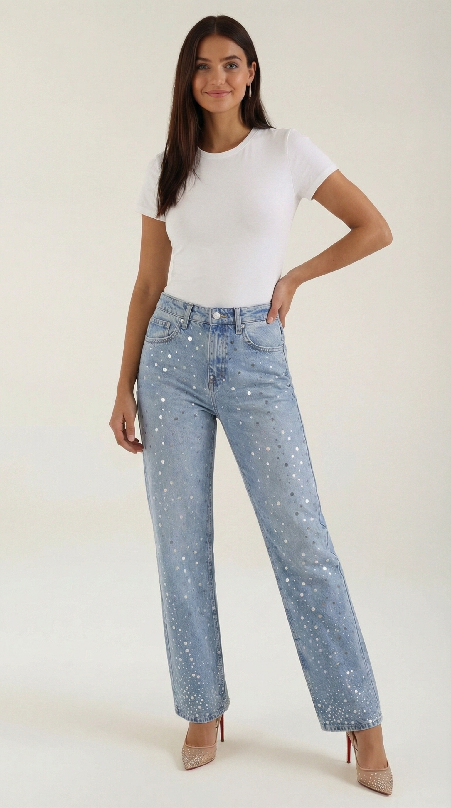 Sparkling Dawn Loose Jeans