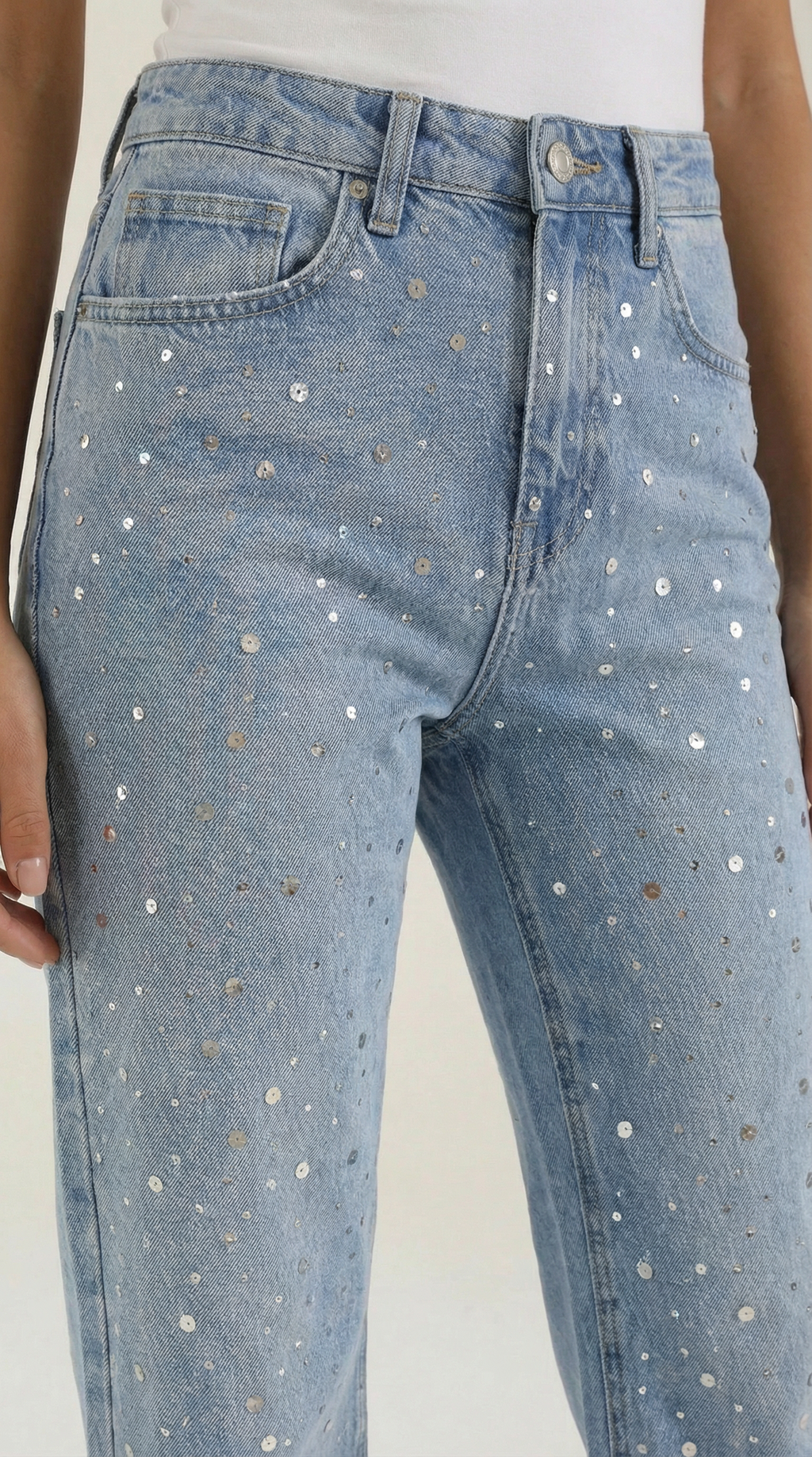 Sparkling Dawn Loose Jeans