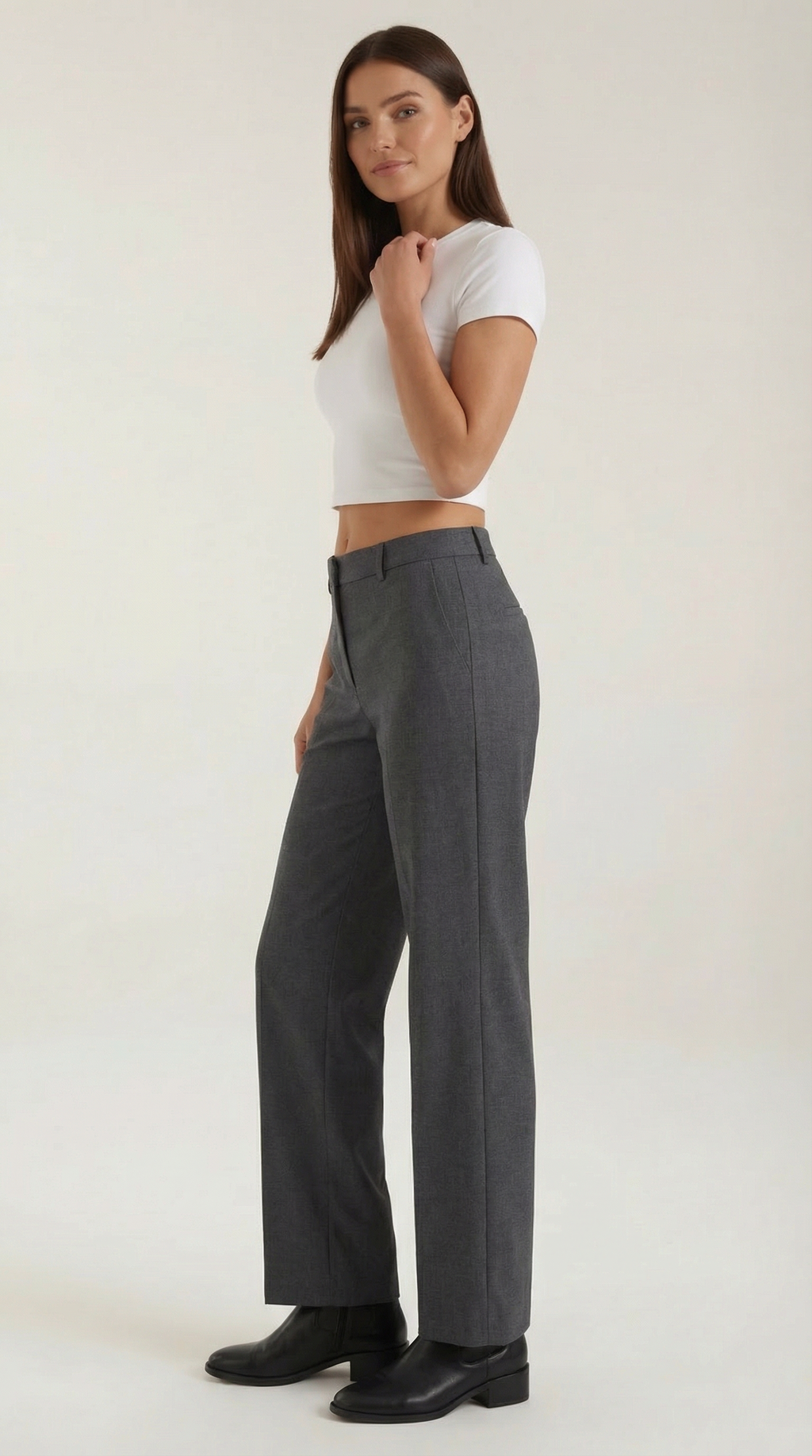 Dorothy Pleated Straight Trousers