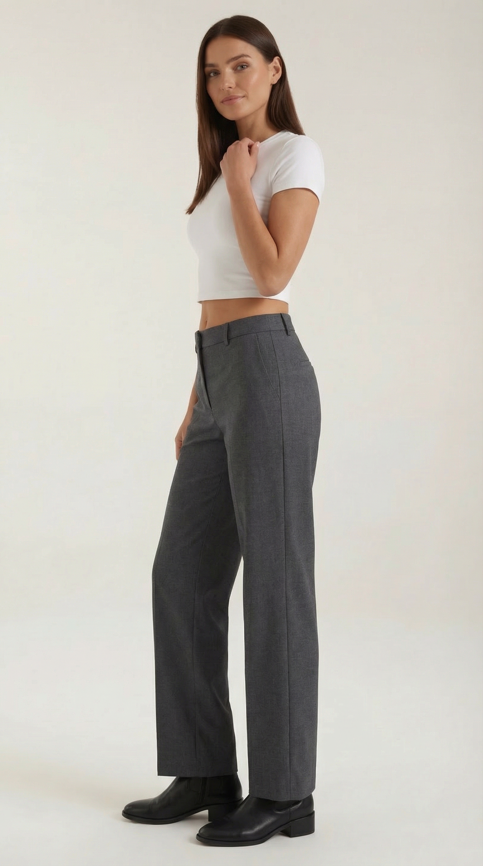 Dorothy Pleated Straight Trousers
