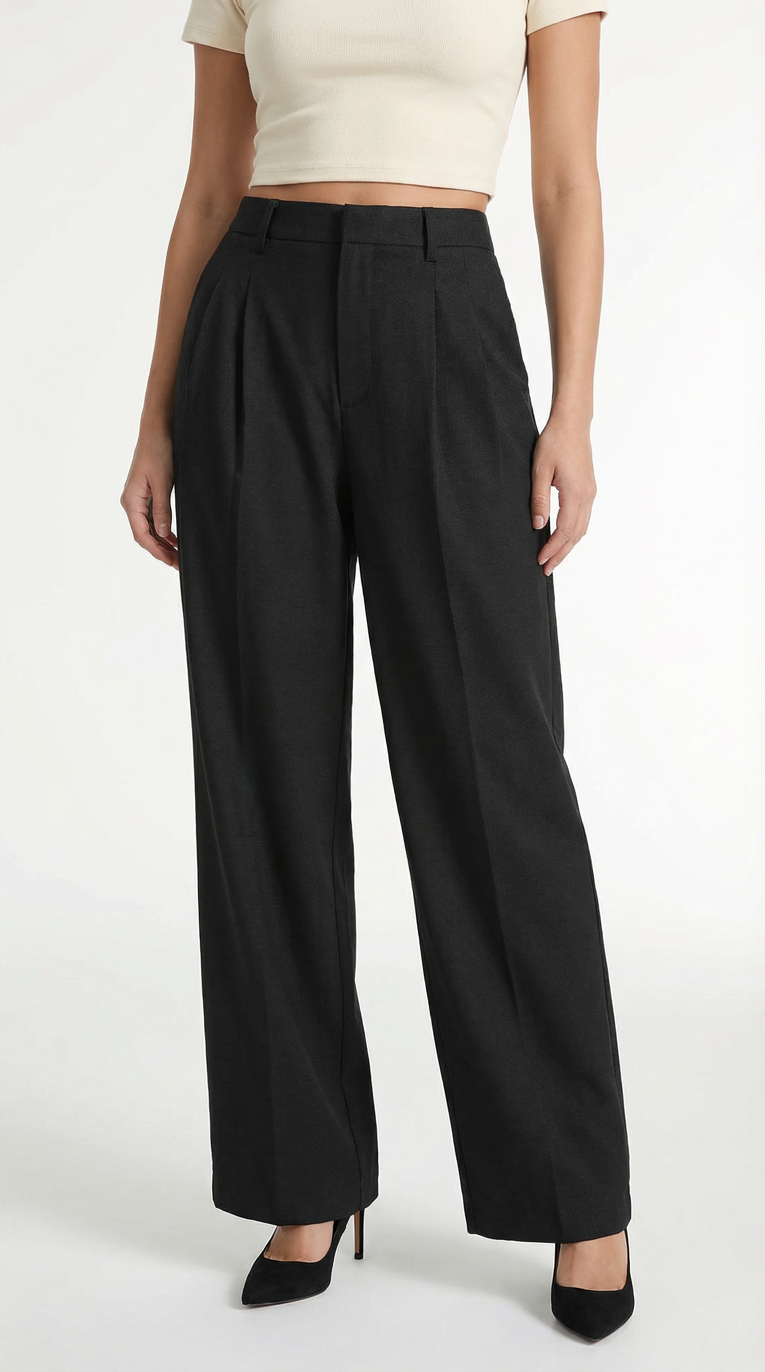 Dorothy Pleated Straight Trousers