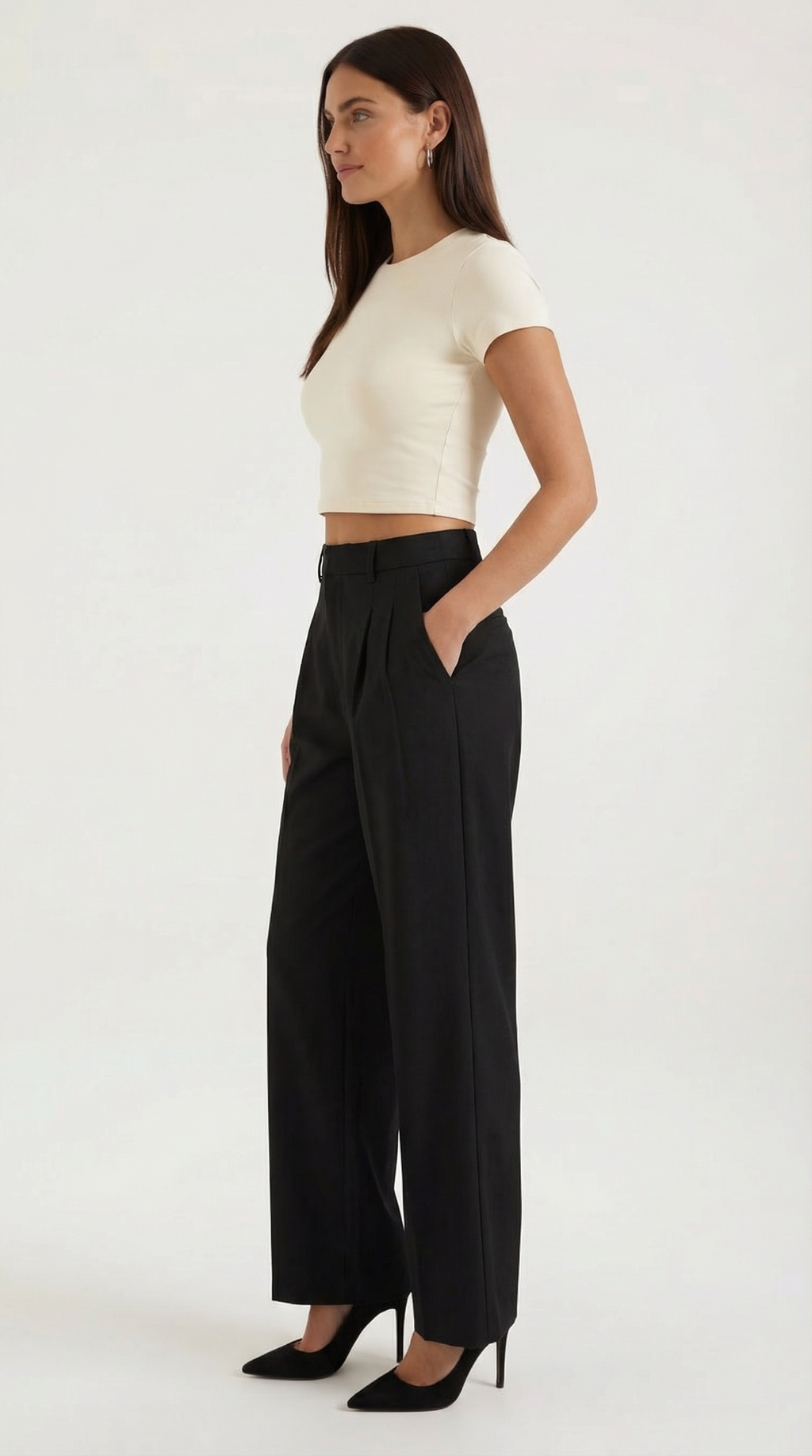 Dorothy Pleated Straight Trousers