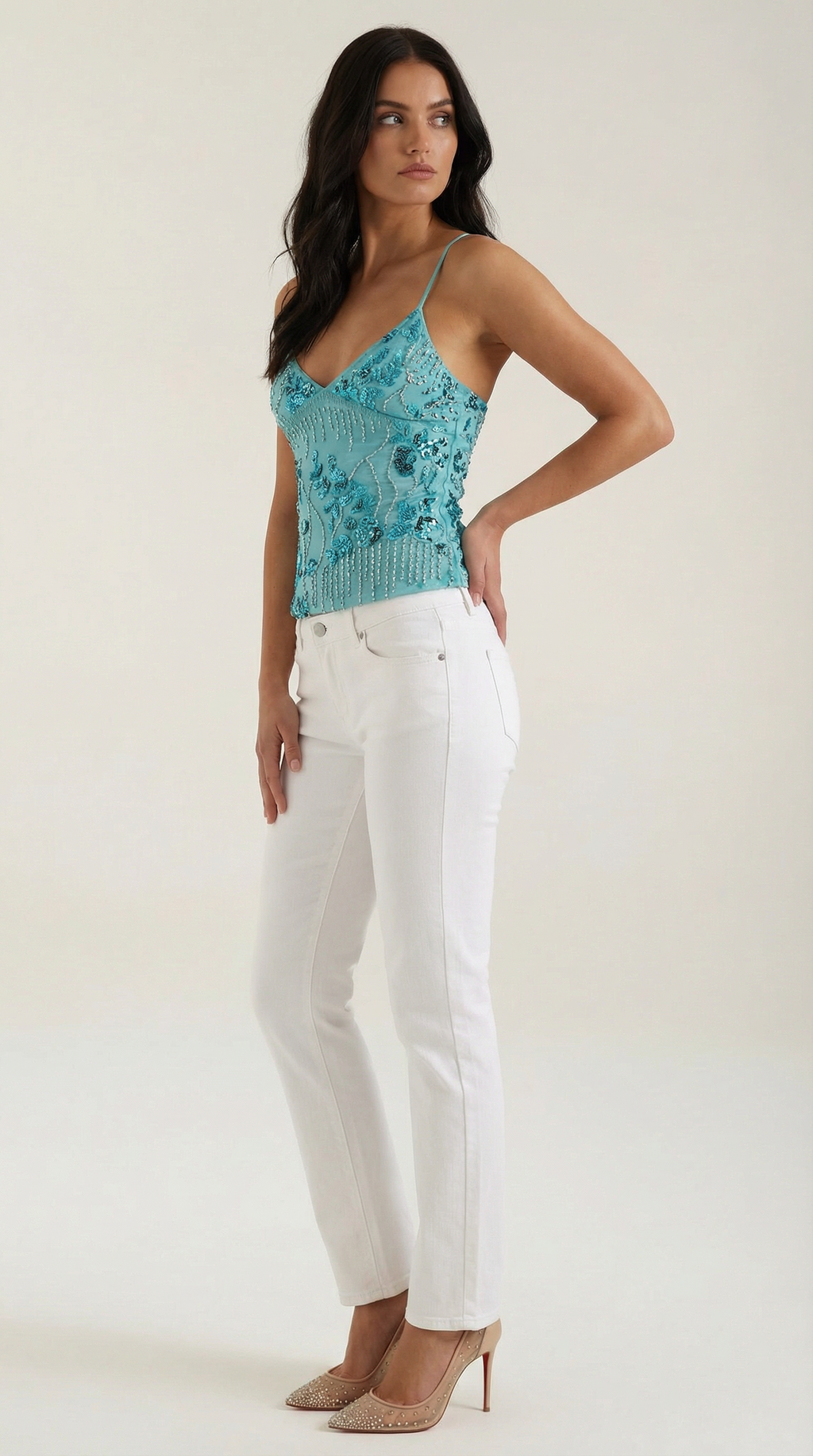 Dottie Sequin Nightgown - Elegant Style