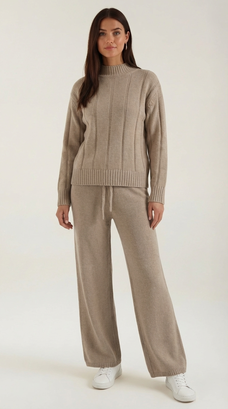 Eleanor Knit Sweater and Wide-Leg Pants Set