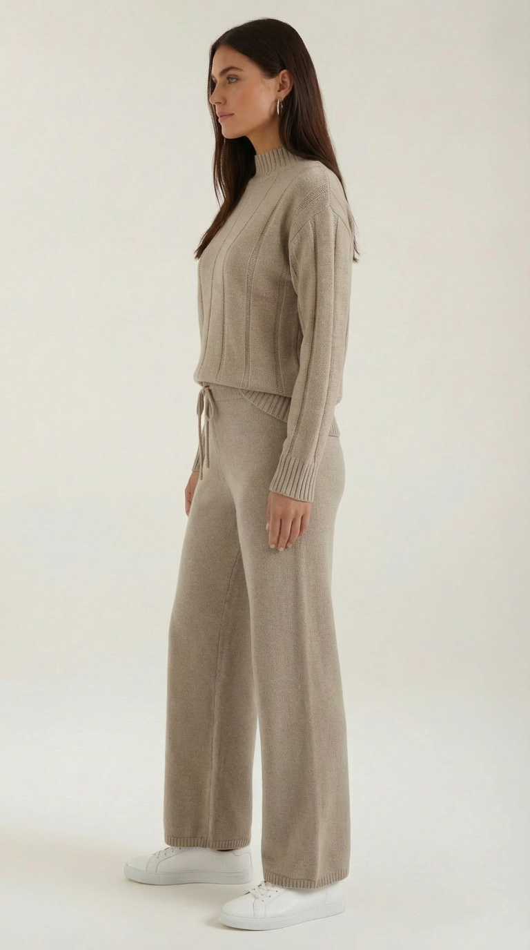 Eleanor Knit Sweater and Wide-Leg Pants Set