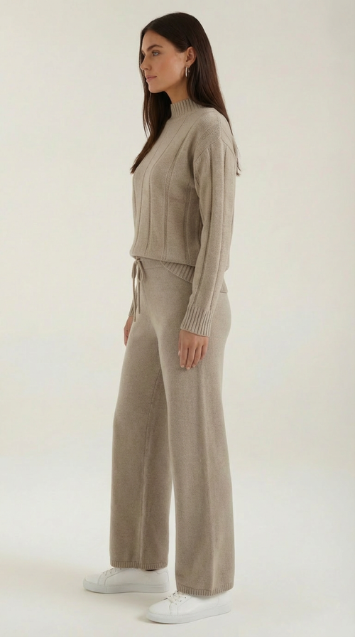 Eleanor Knit Sweater and Wide-Leg Pants Set