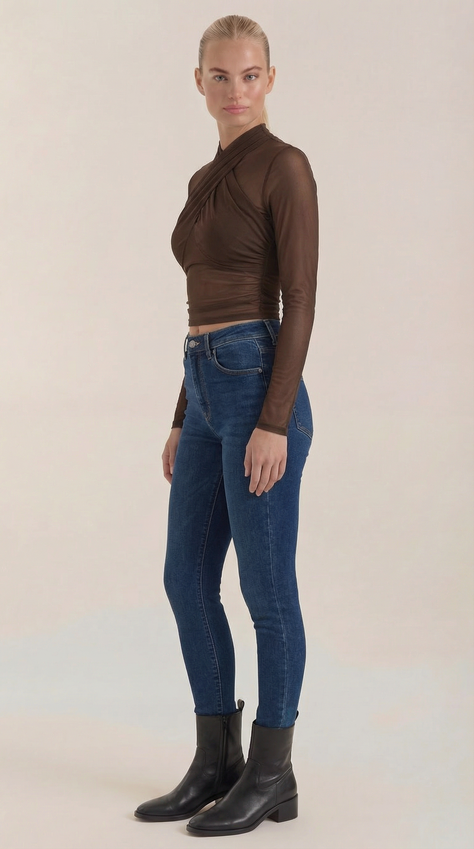 Georgia Sheer Mesh Top