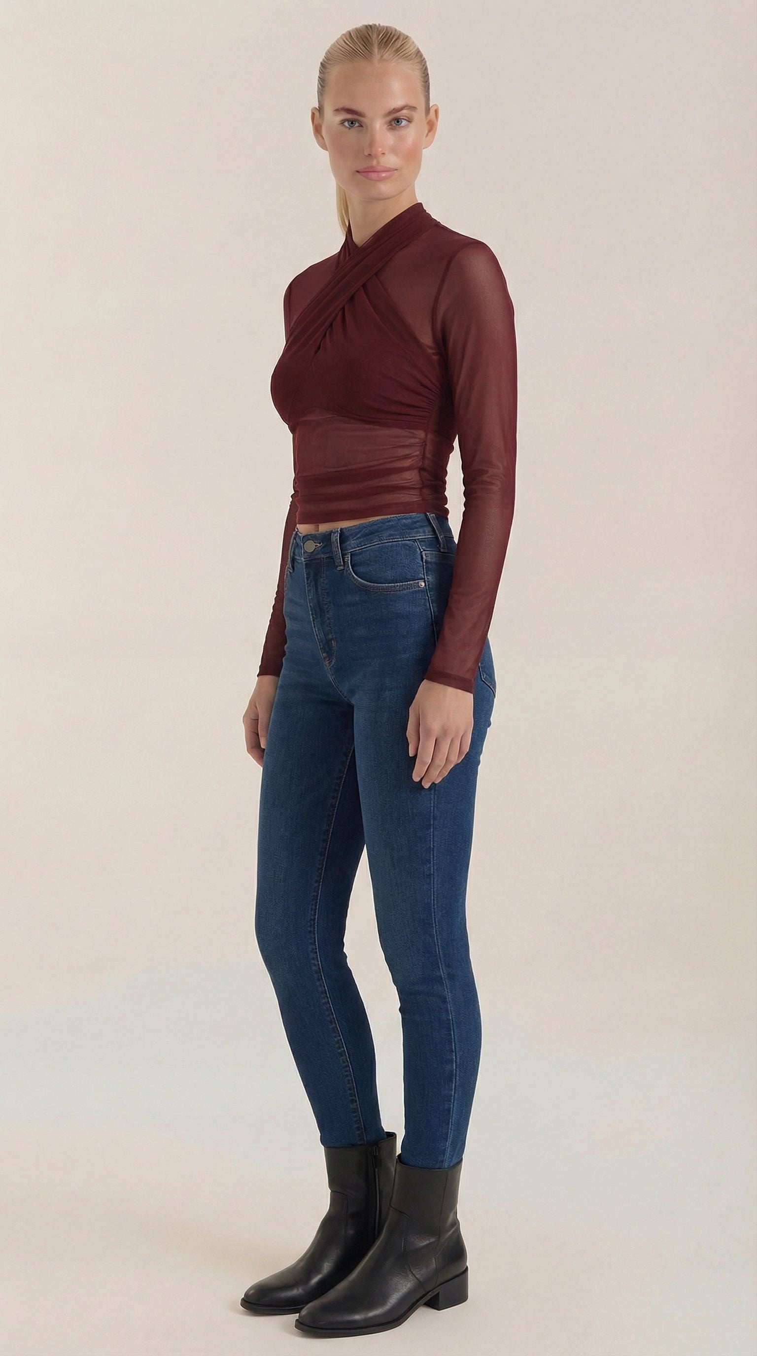 Georgia Sheer Mesh Top