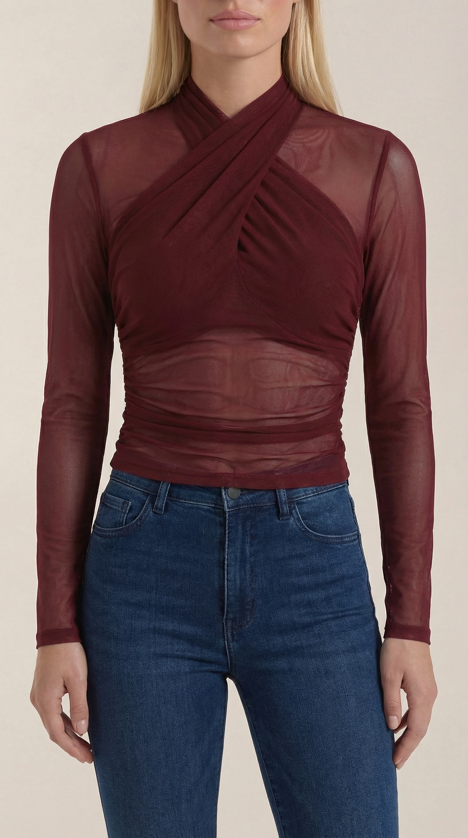 Georgia Sheer Mesh Top