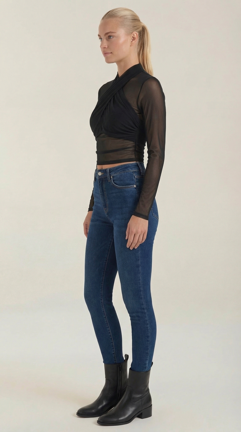 Georgia Sheer Mesh Top