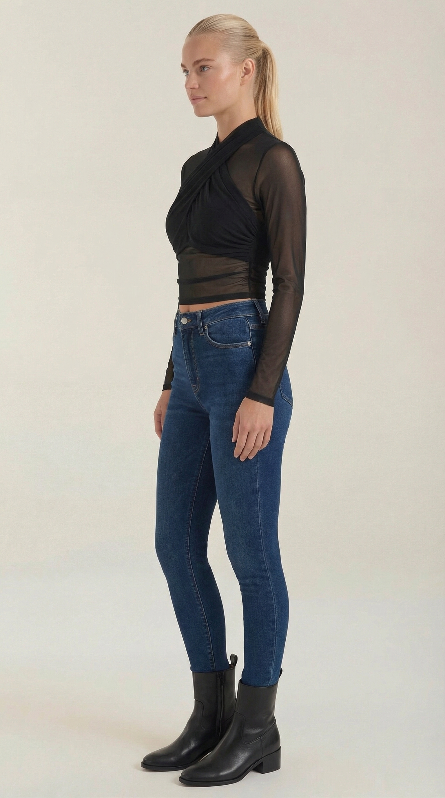 Georgia Sheer Mesh Top