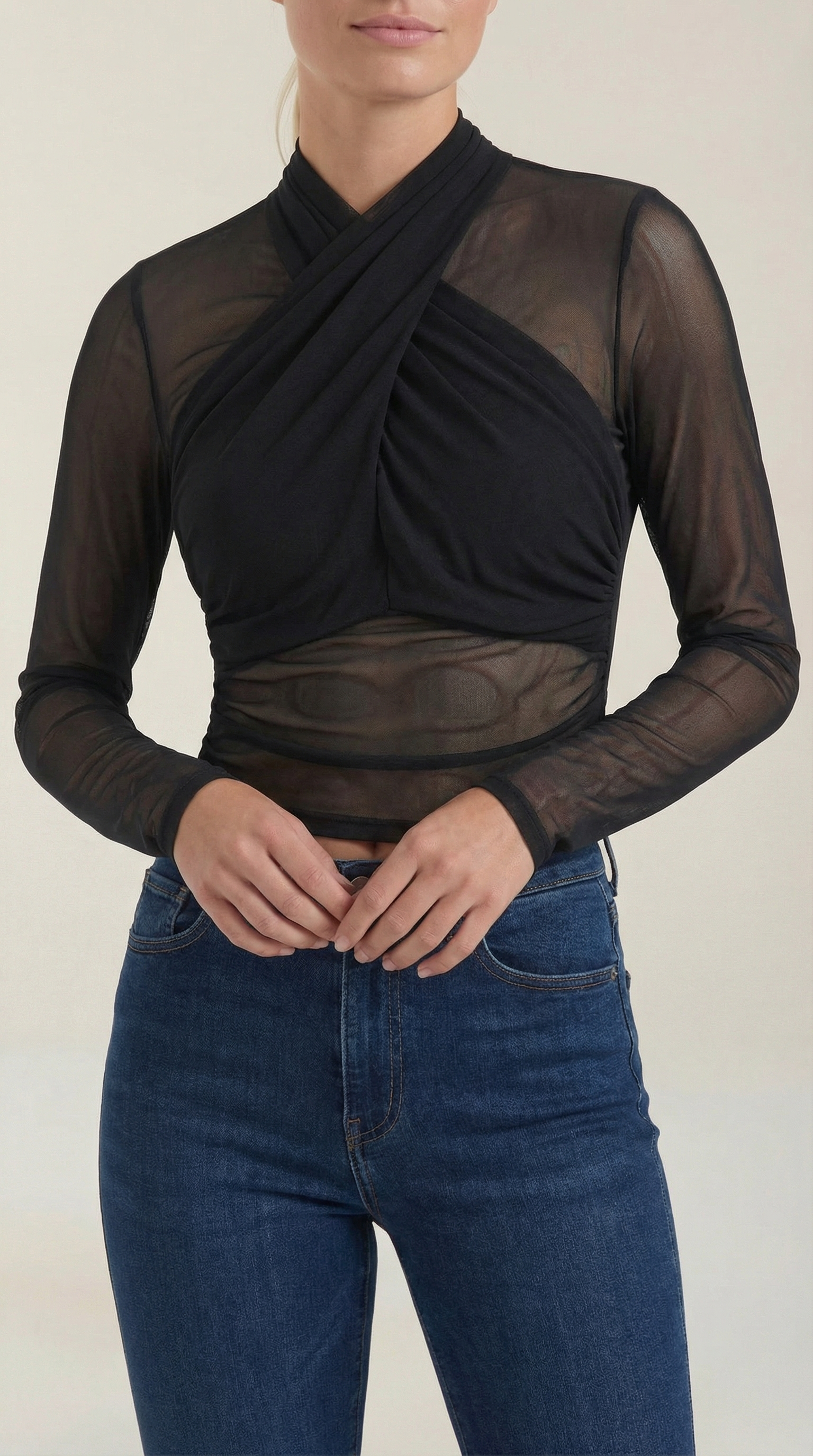Georgia Sheer Mesh Top