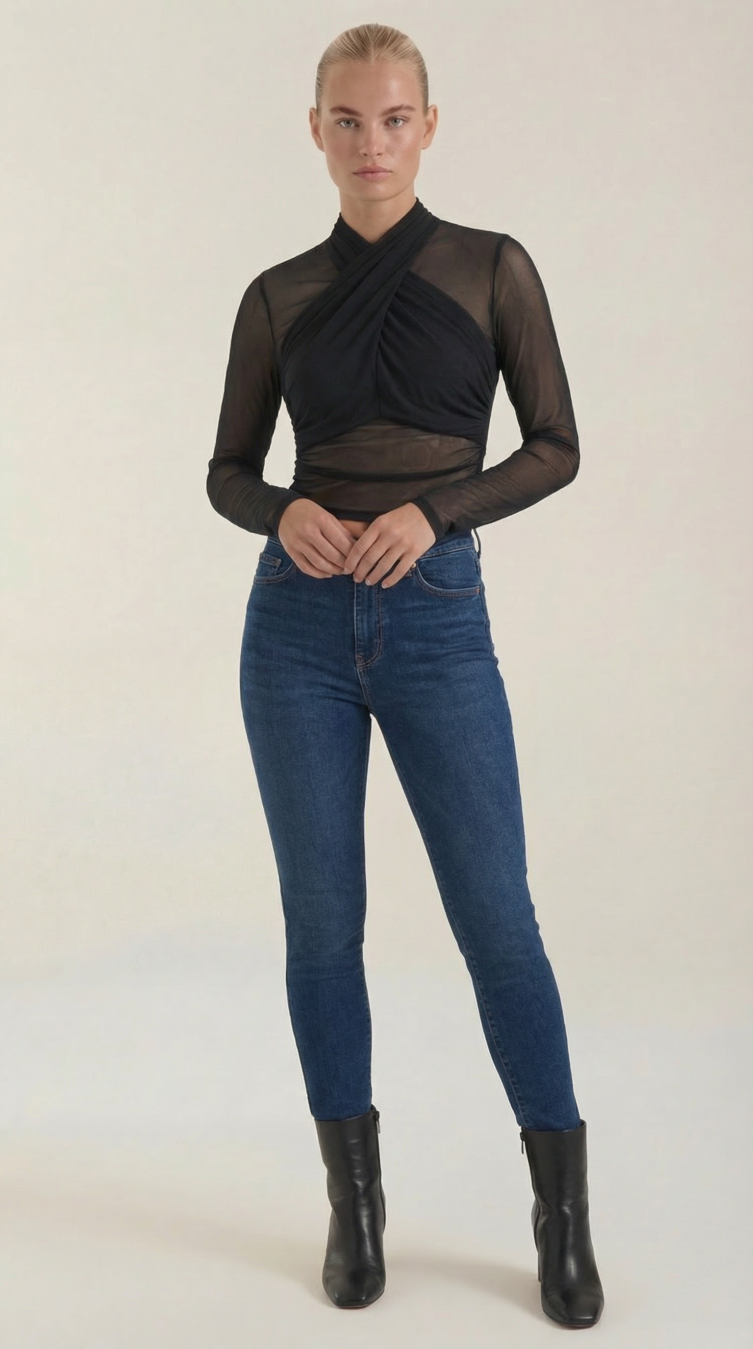 Georgia Sheer Mesh Top