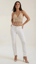 Fringed Halter Top Harriet