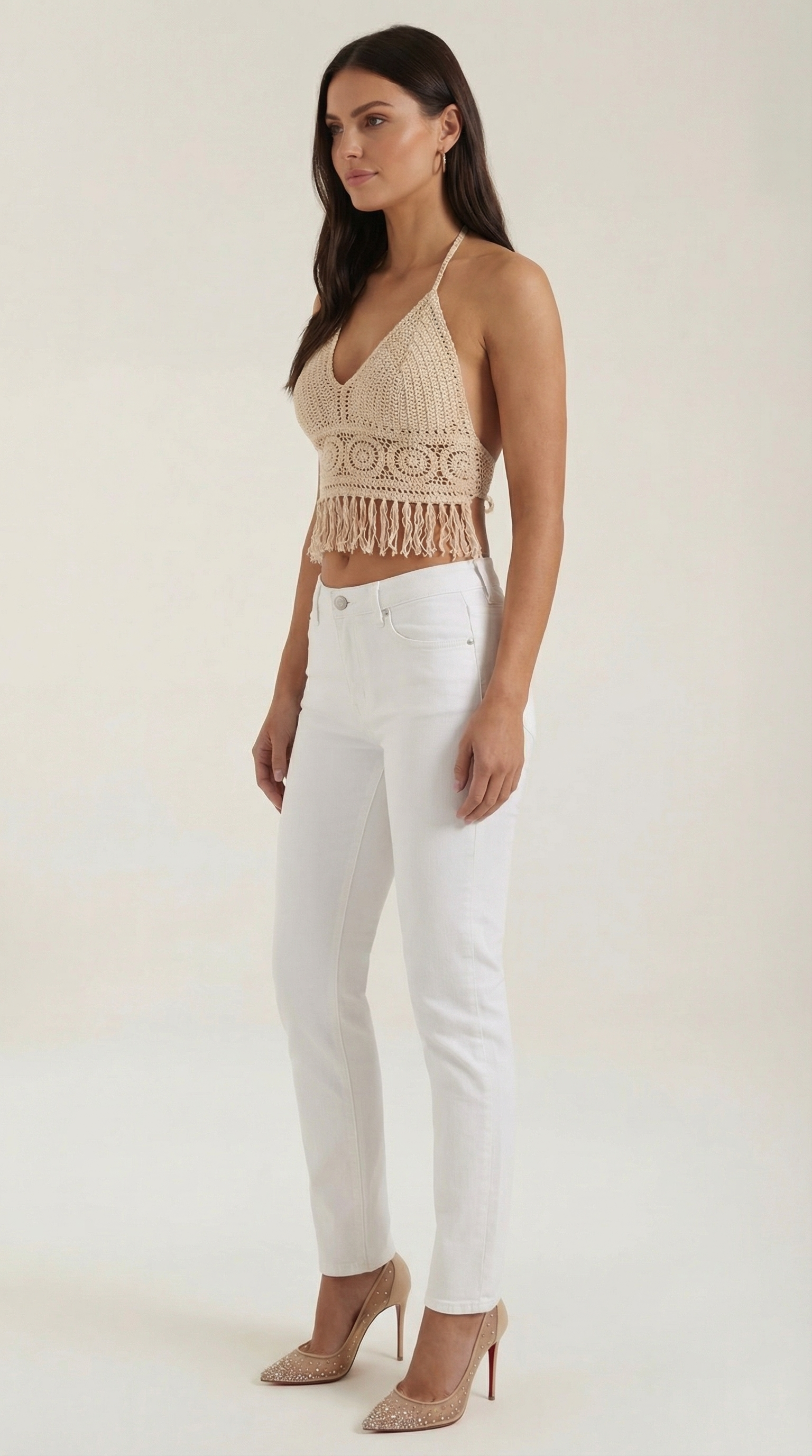 Fringed Halter Top Harriet
