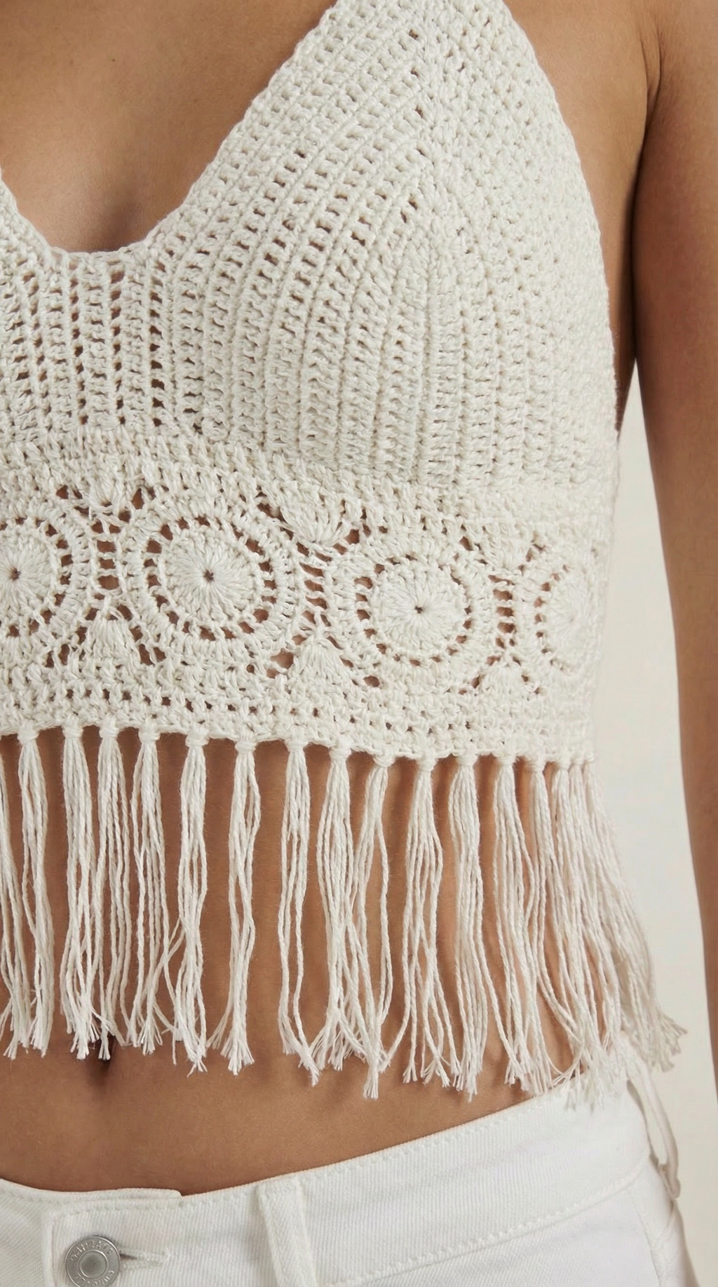 Fringed Halter Top Harriet