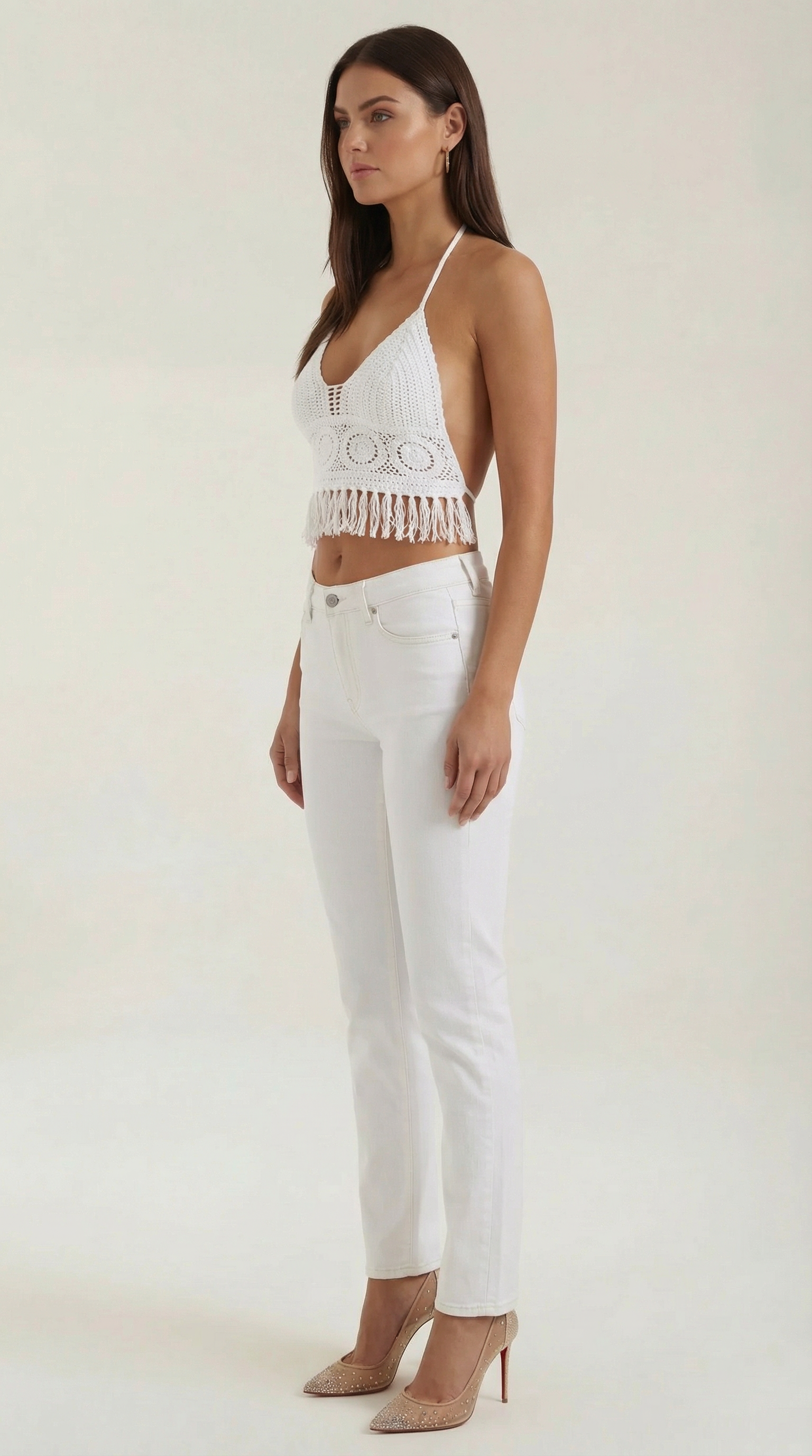 Fringed Halter Top Harriet