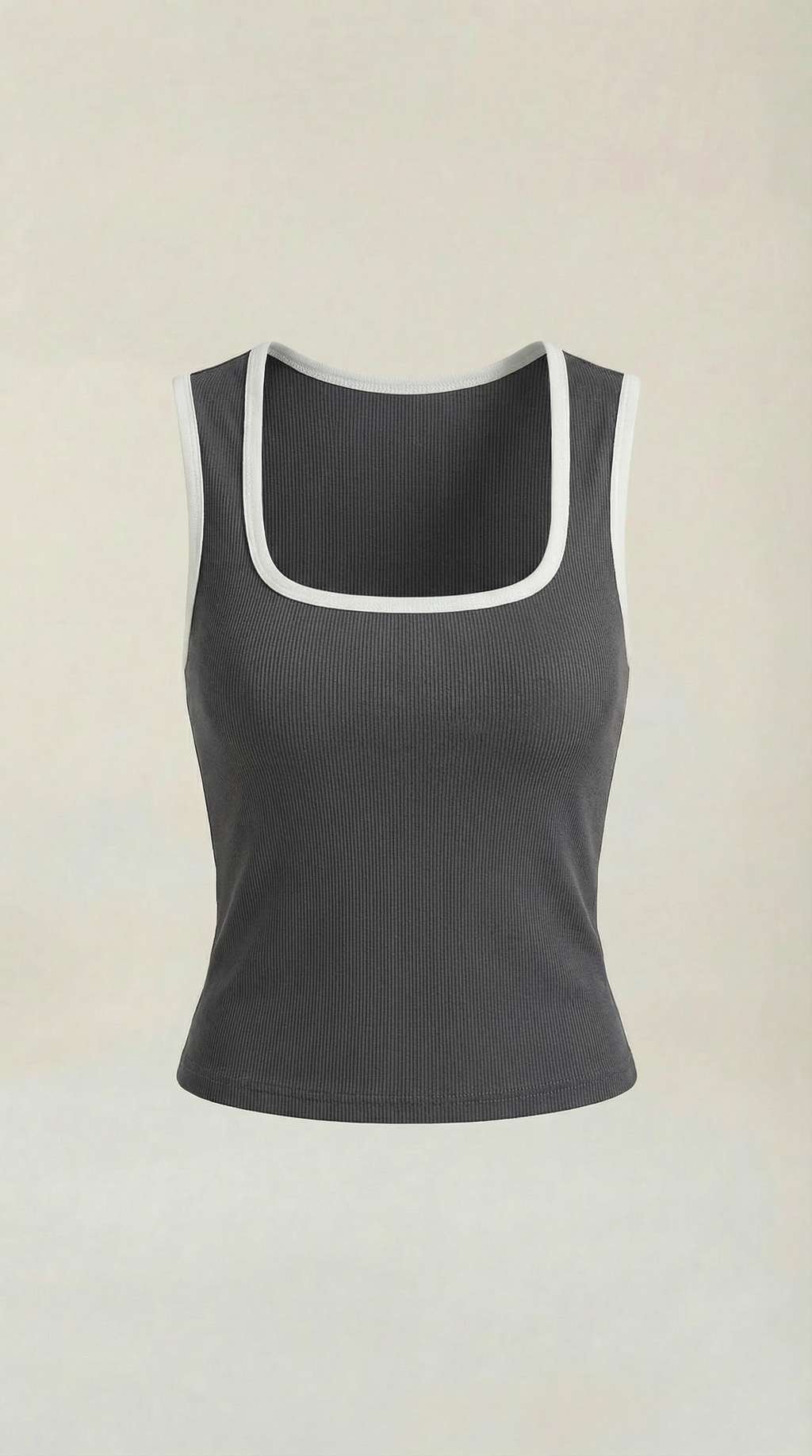 Hilary top with square neckline