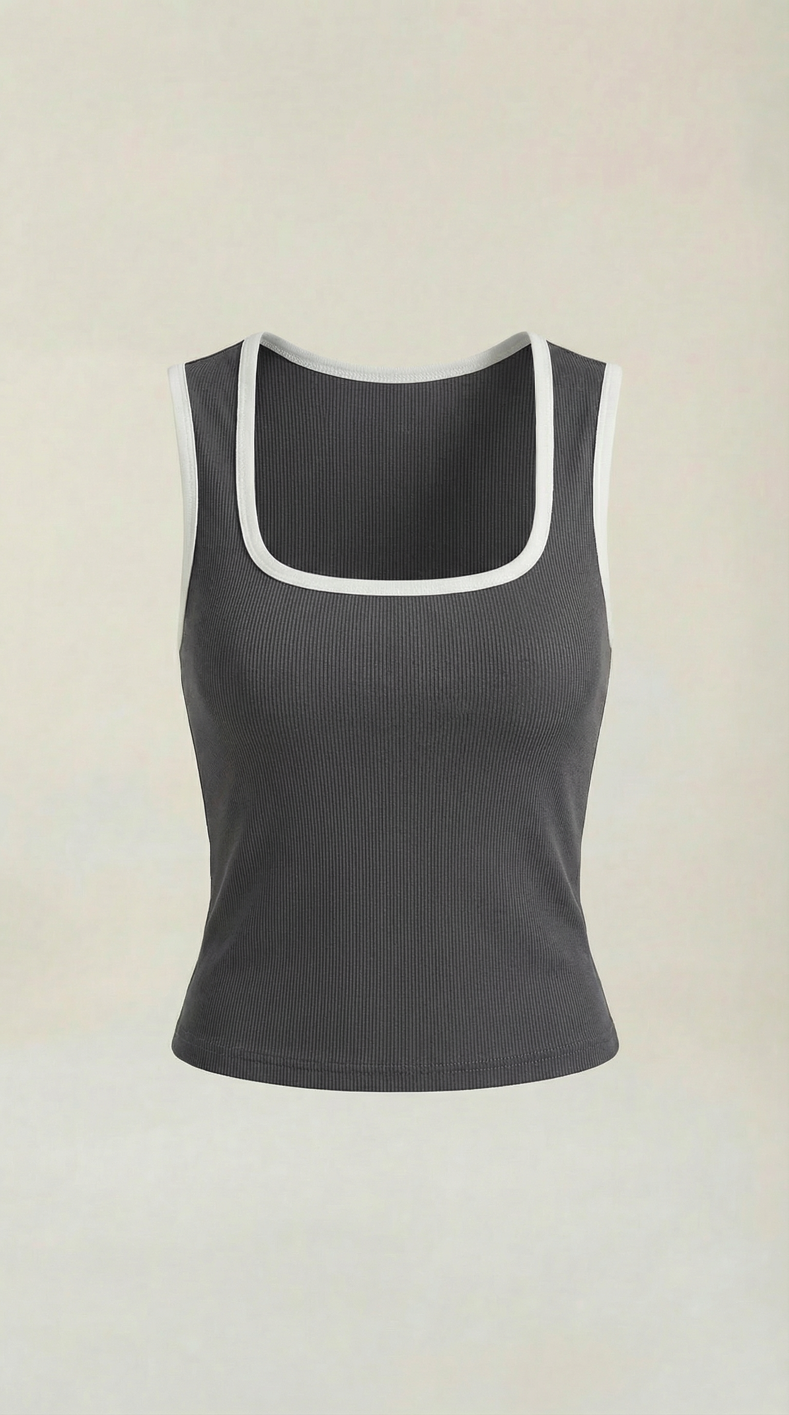 Hilary top with square neckline