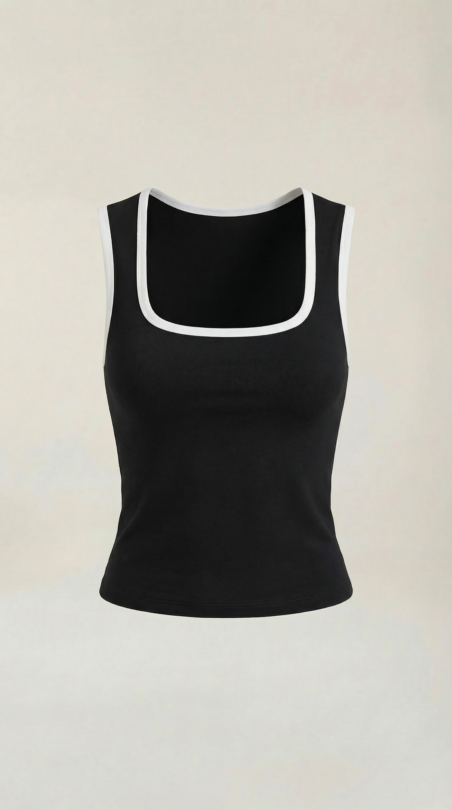 Hilary top with square neckline