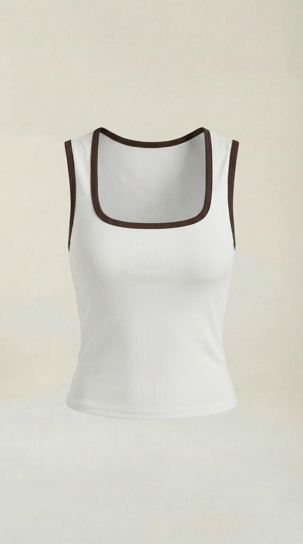 Hilary top with square neckline
