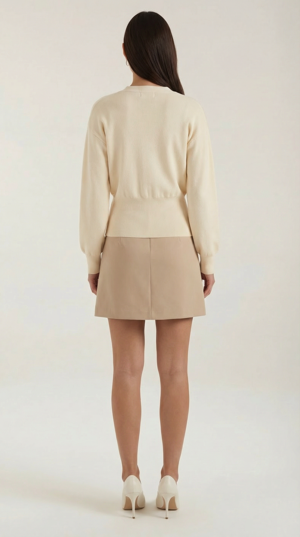Kathleen V-Neck Knit Sweater