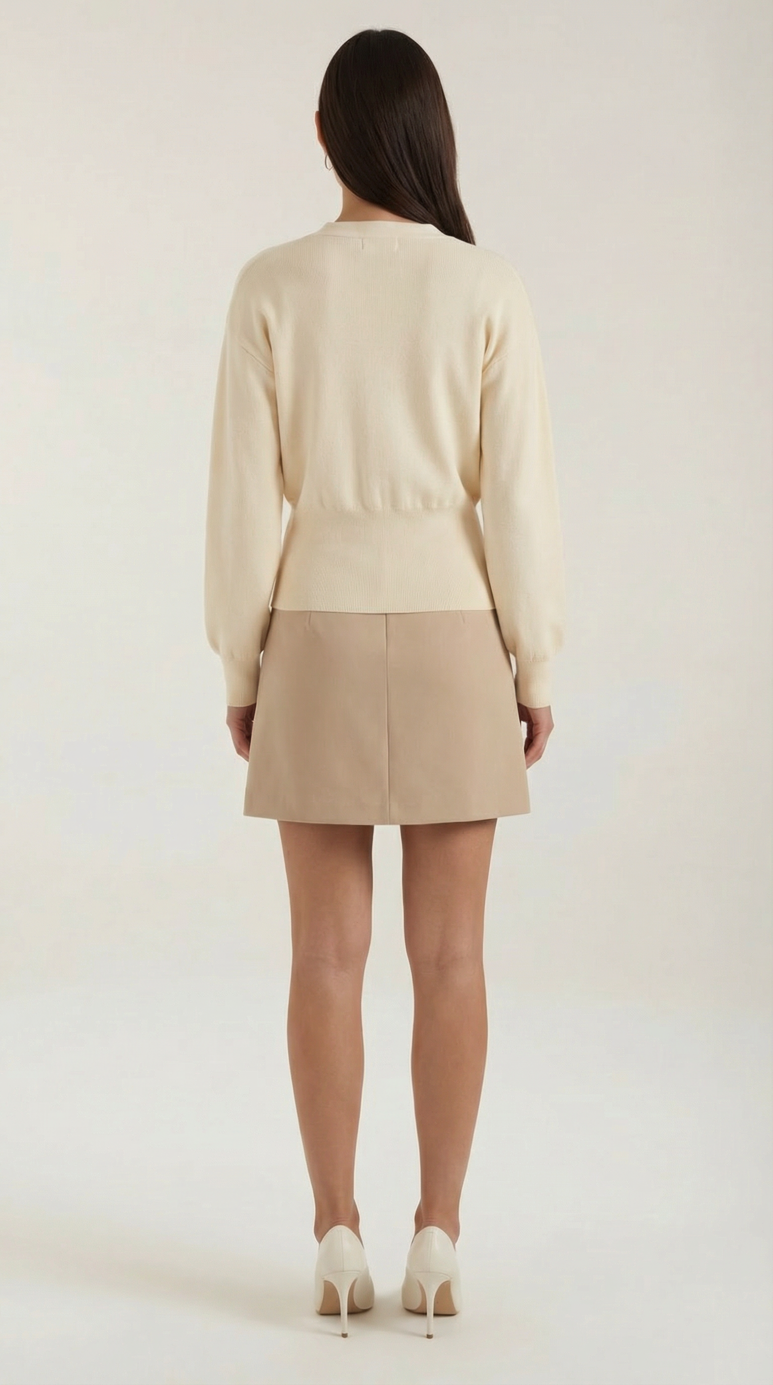 Kathleen V-Neck Knit Sweater