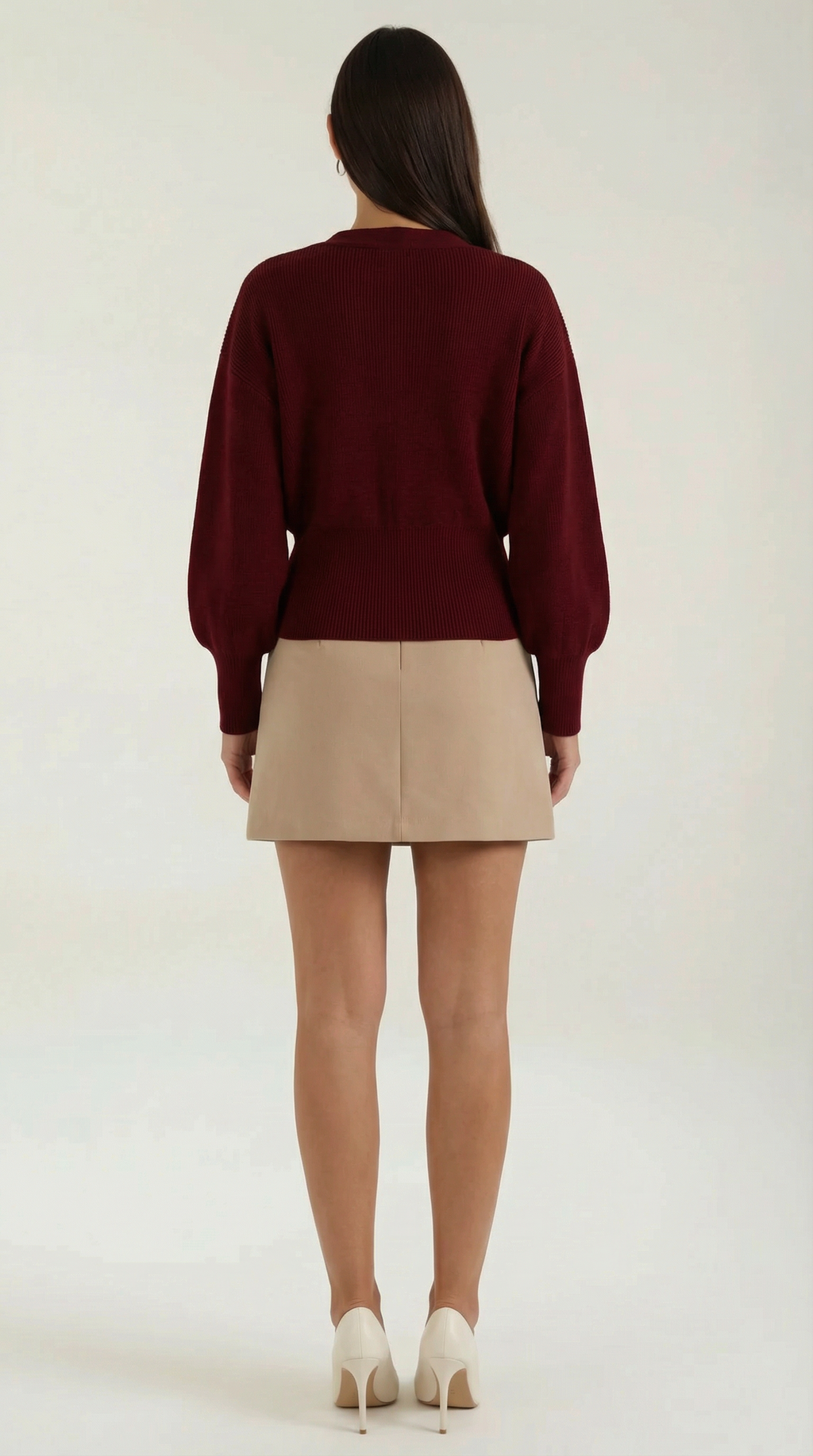 Kathleen V-Neck Knit Sweater