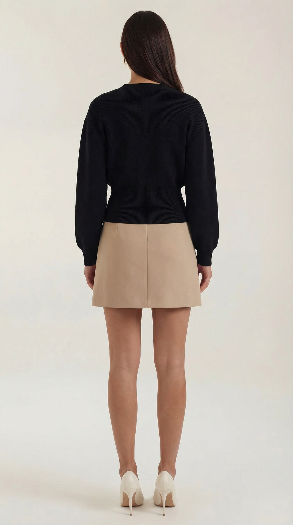 Kathleen V-Neck Knit Sweater