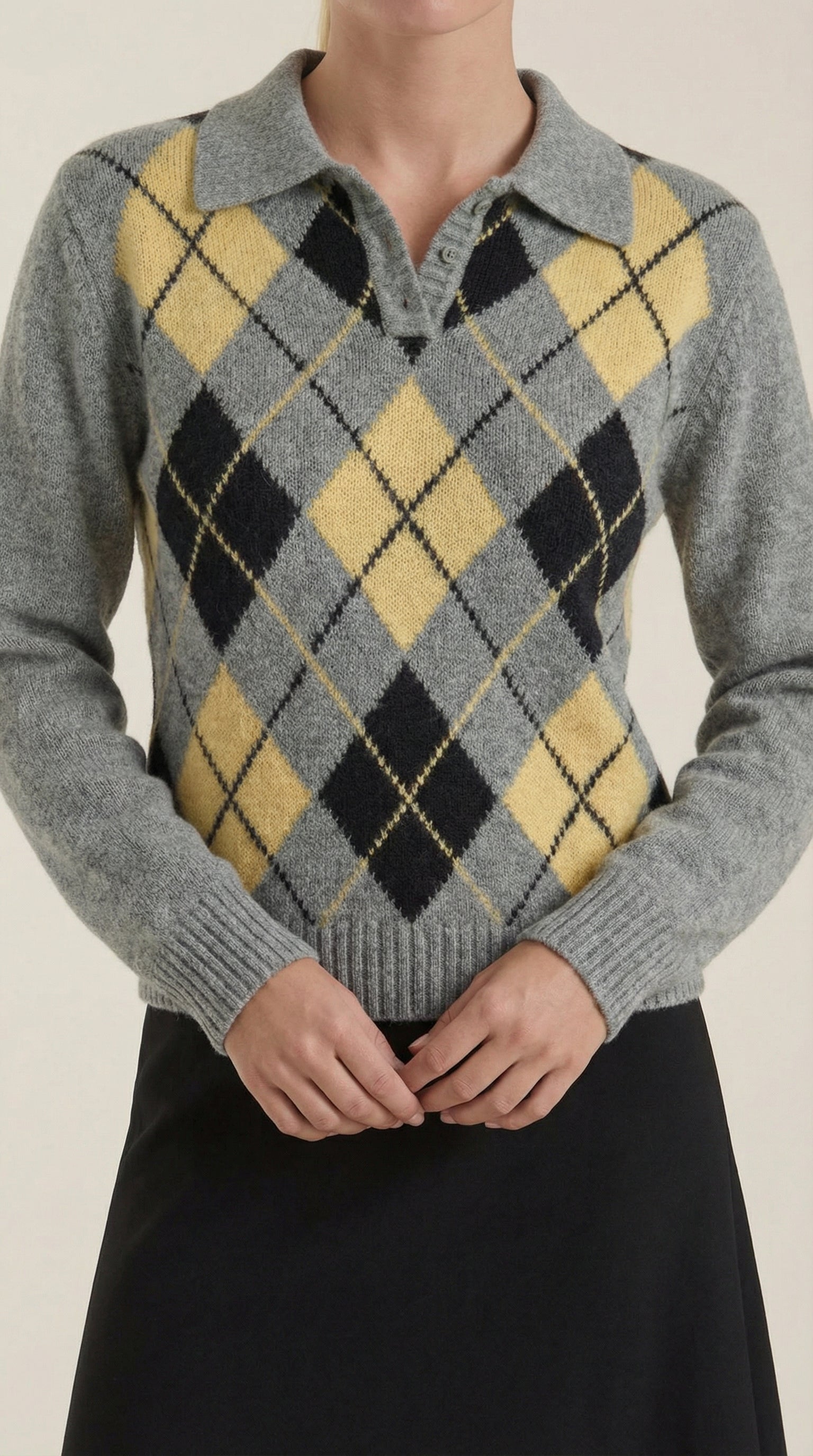 Kristy Knitted Polo Sweater
